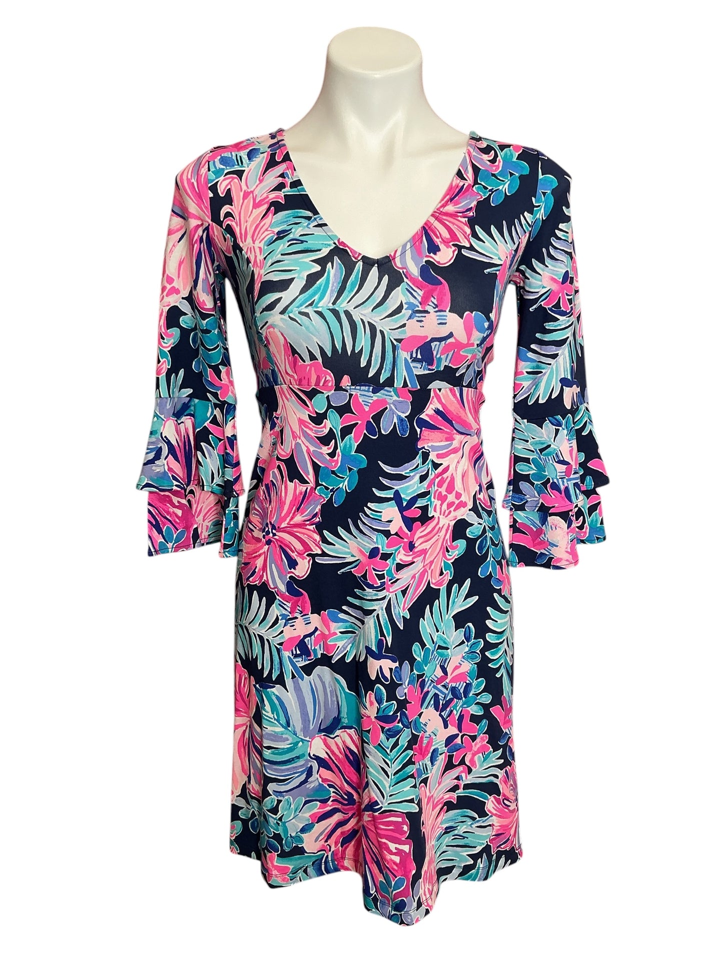 Lilly Pulitzer Raina Dress Multi Garden Getaway - Size XS