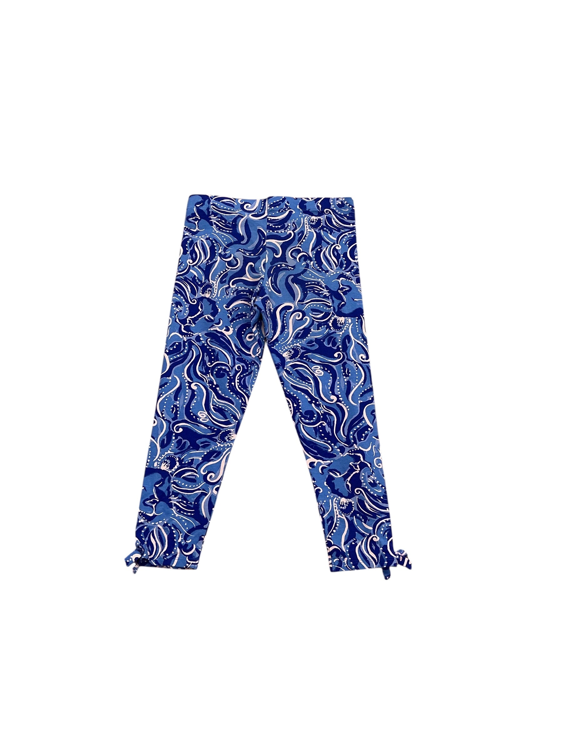 Lilly Pulitzer - Maia Leggings - Coastal Blue Whispurr South Ocean - Girls Size XL