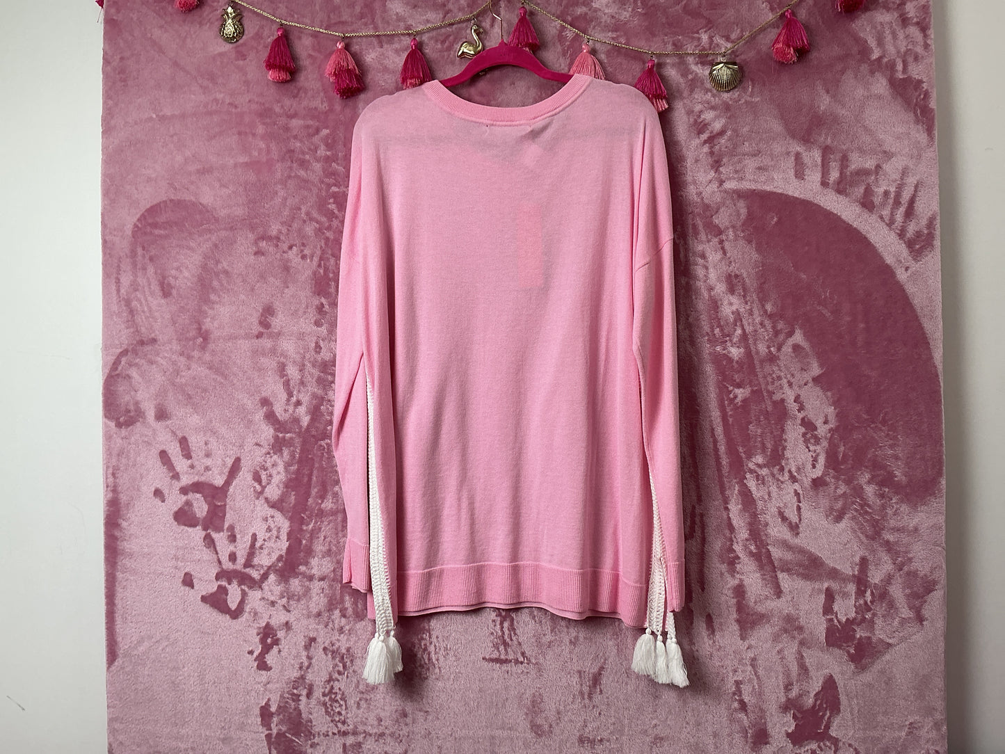 Lilly Pulitzer NWT Damara Sweater Pink Blossom - Size L