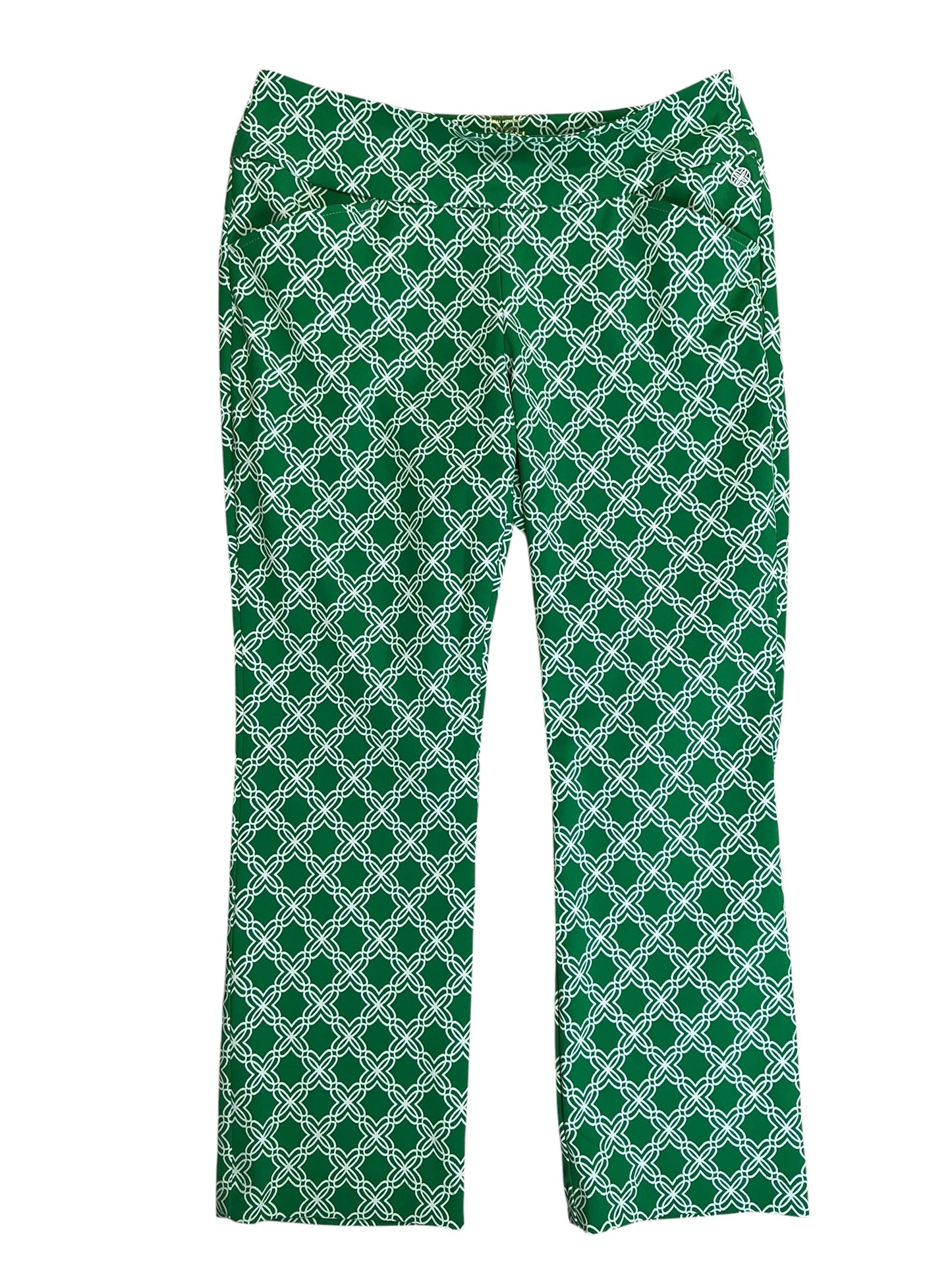 Lilly Pulitzer Luxletic Corso Pants Kelly Green Linking Up - Size 12