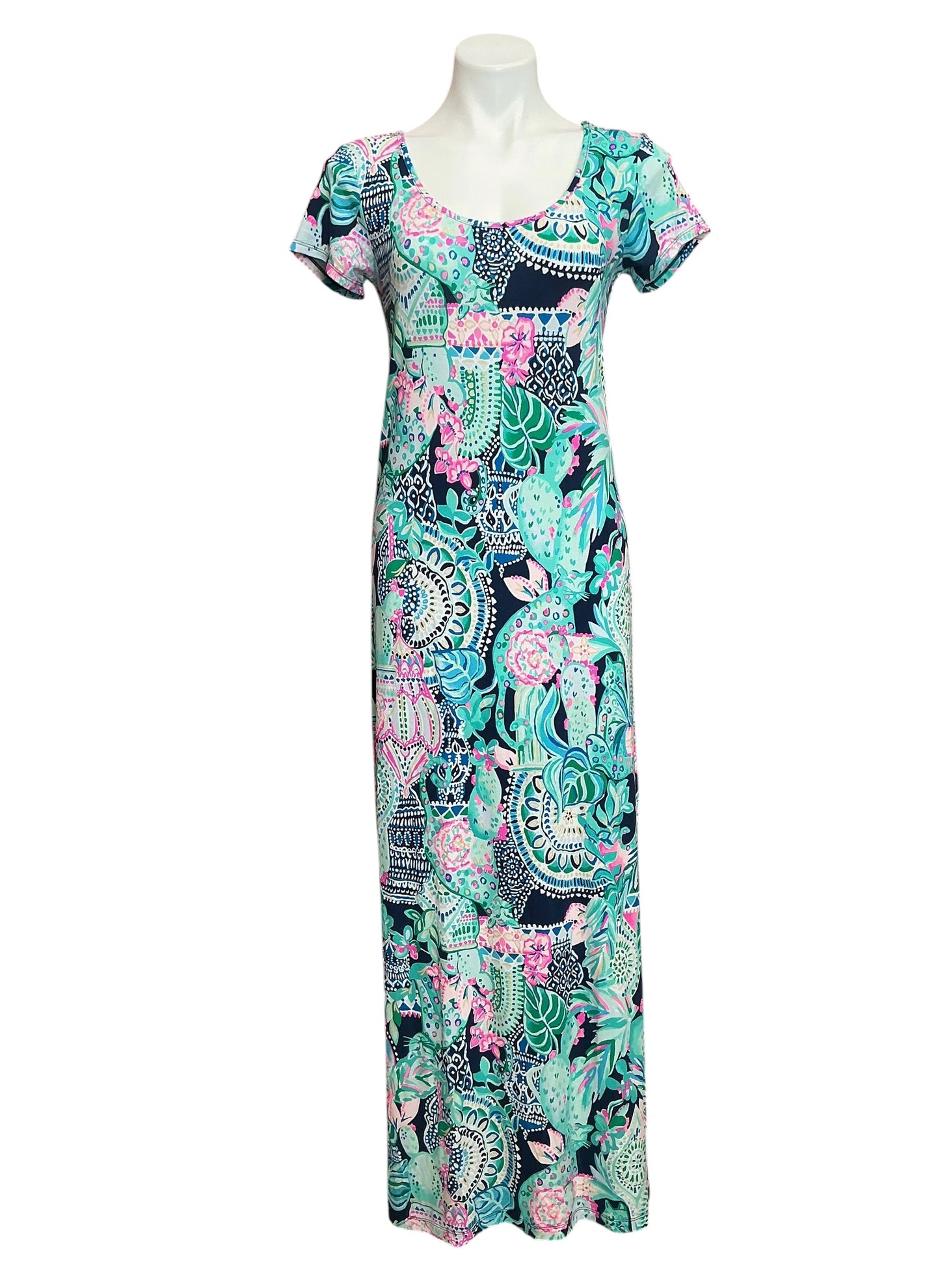 Lilly Pulitzer Wynne Maxi Dress Lookin Sharp - Size S