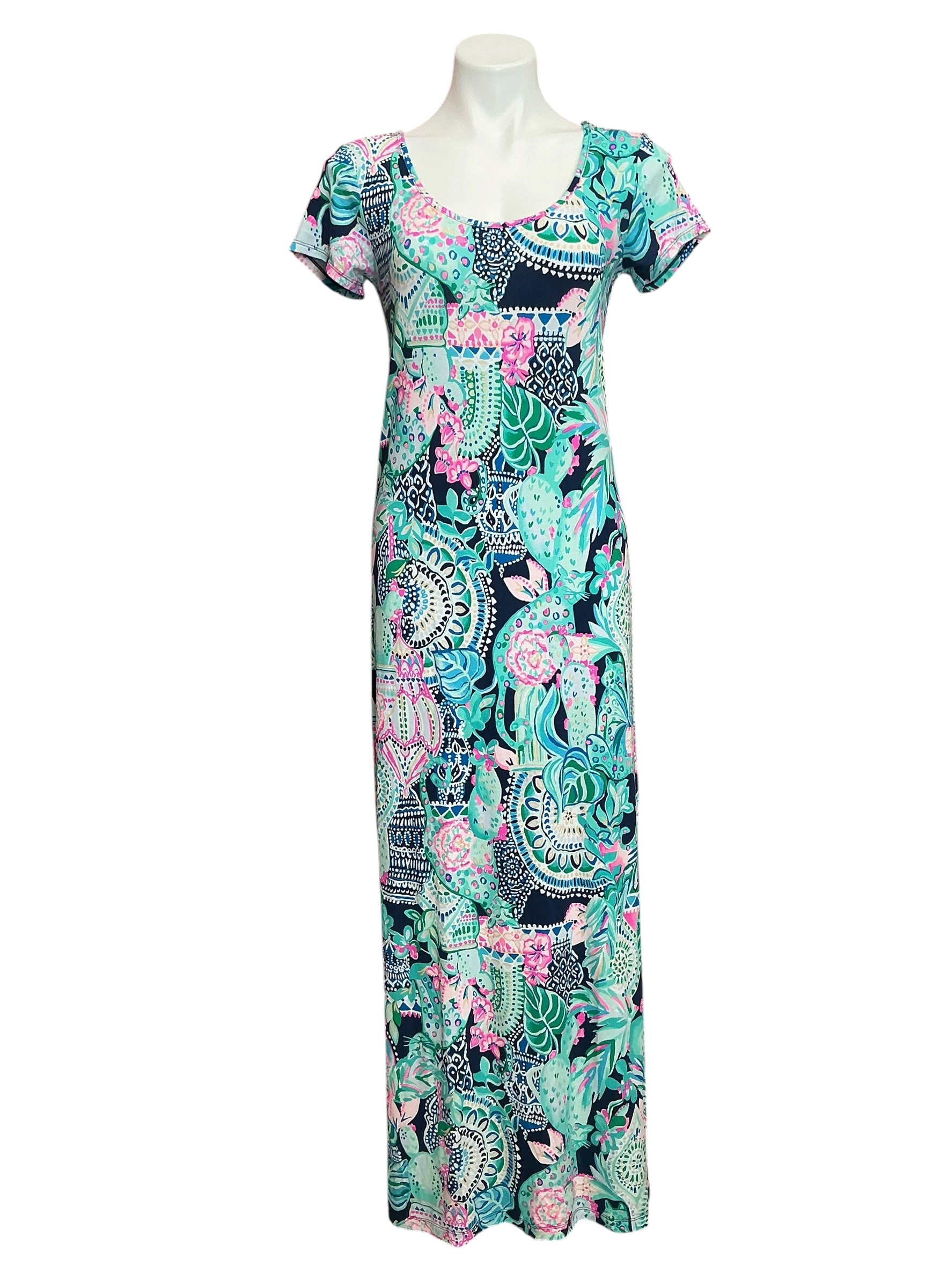 Lilly Pulitzer Wynne Maxi Dress Lookin Sharp - Size S