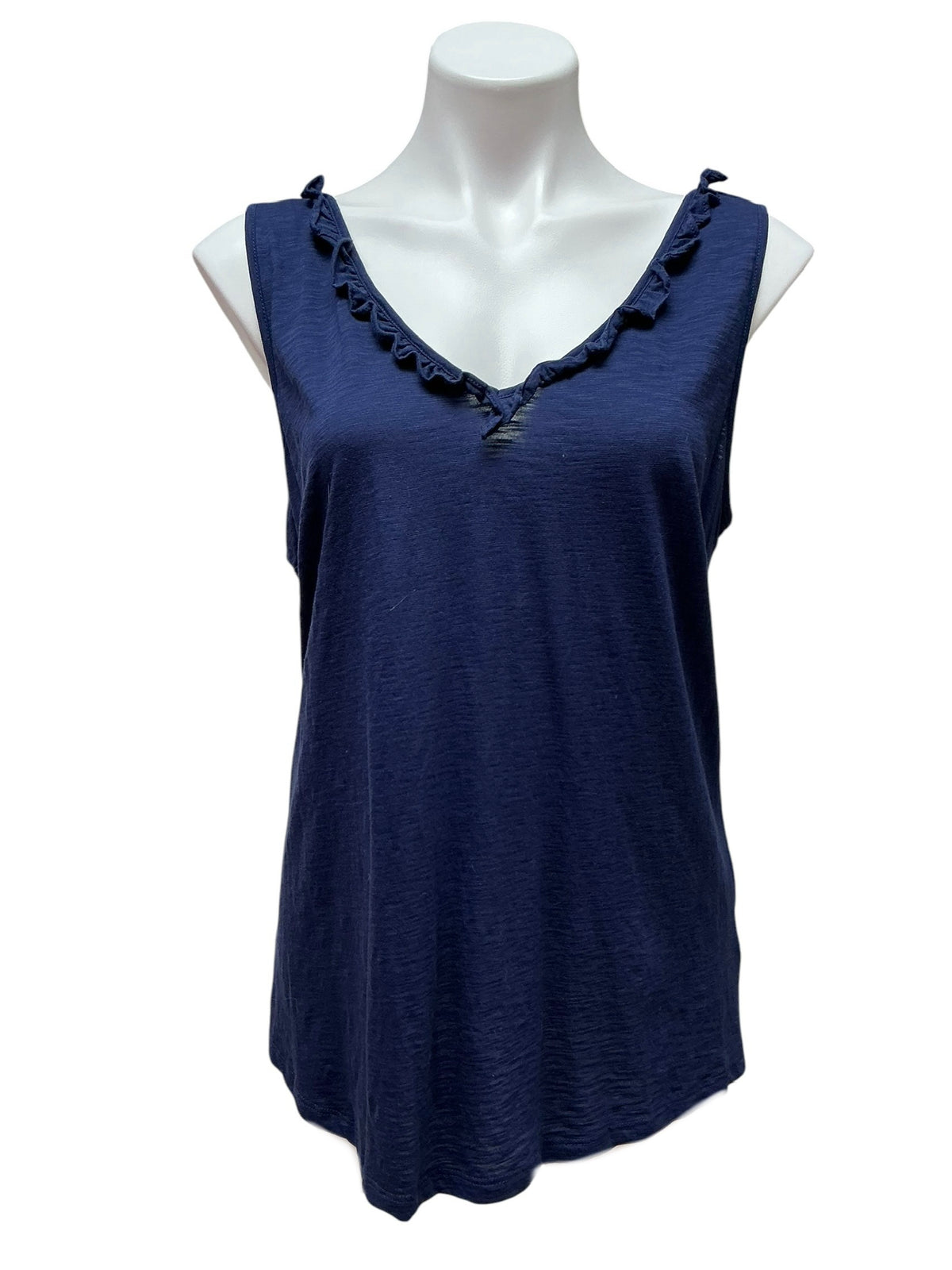 Lilly Pulitzer Gigi Ruffle Top True Navy - Size L