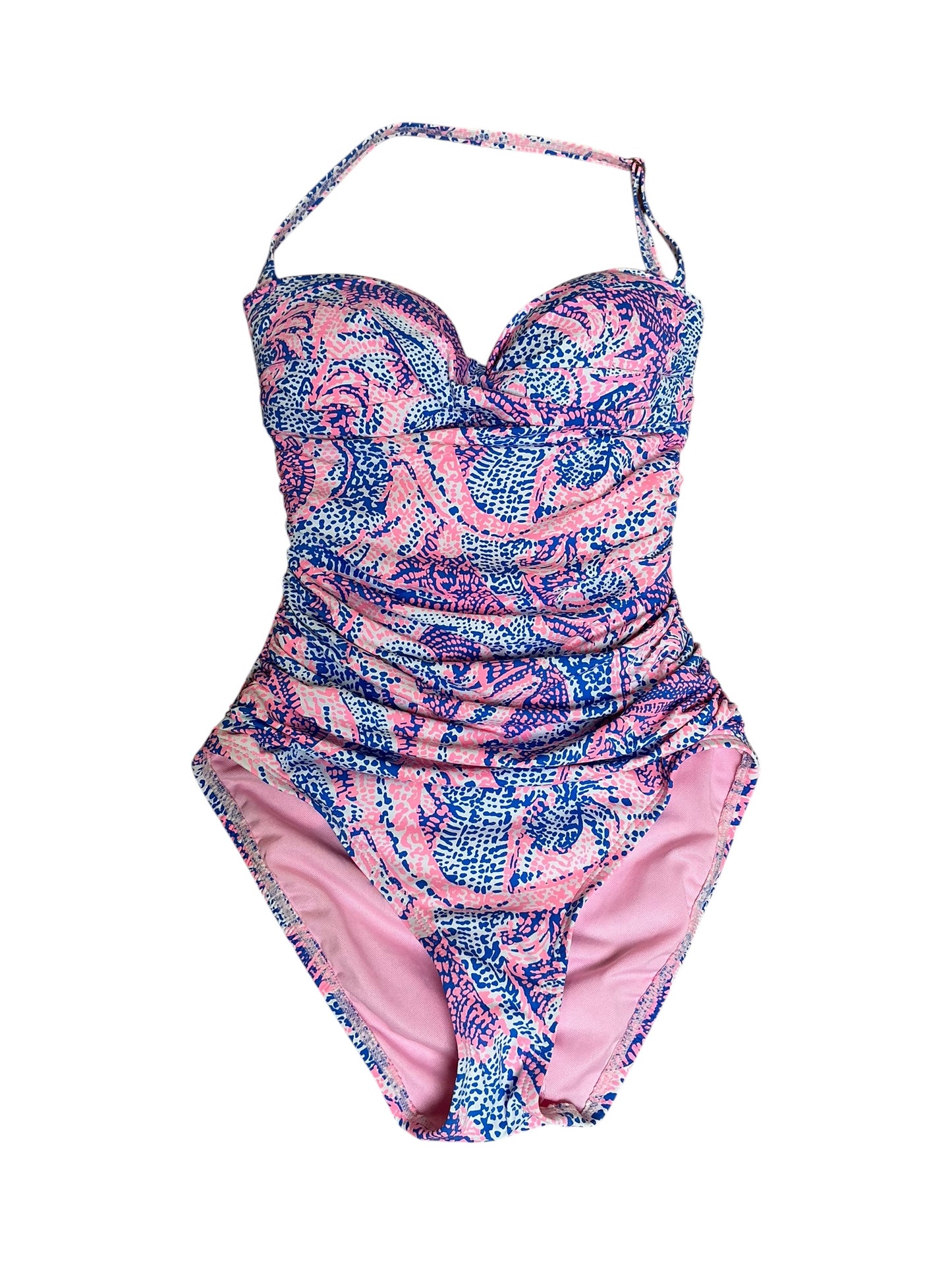 Lilly Pulitzer NWT Flamenco One- Piece Costal Blue Maybe Gator - Size 0