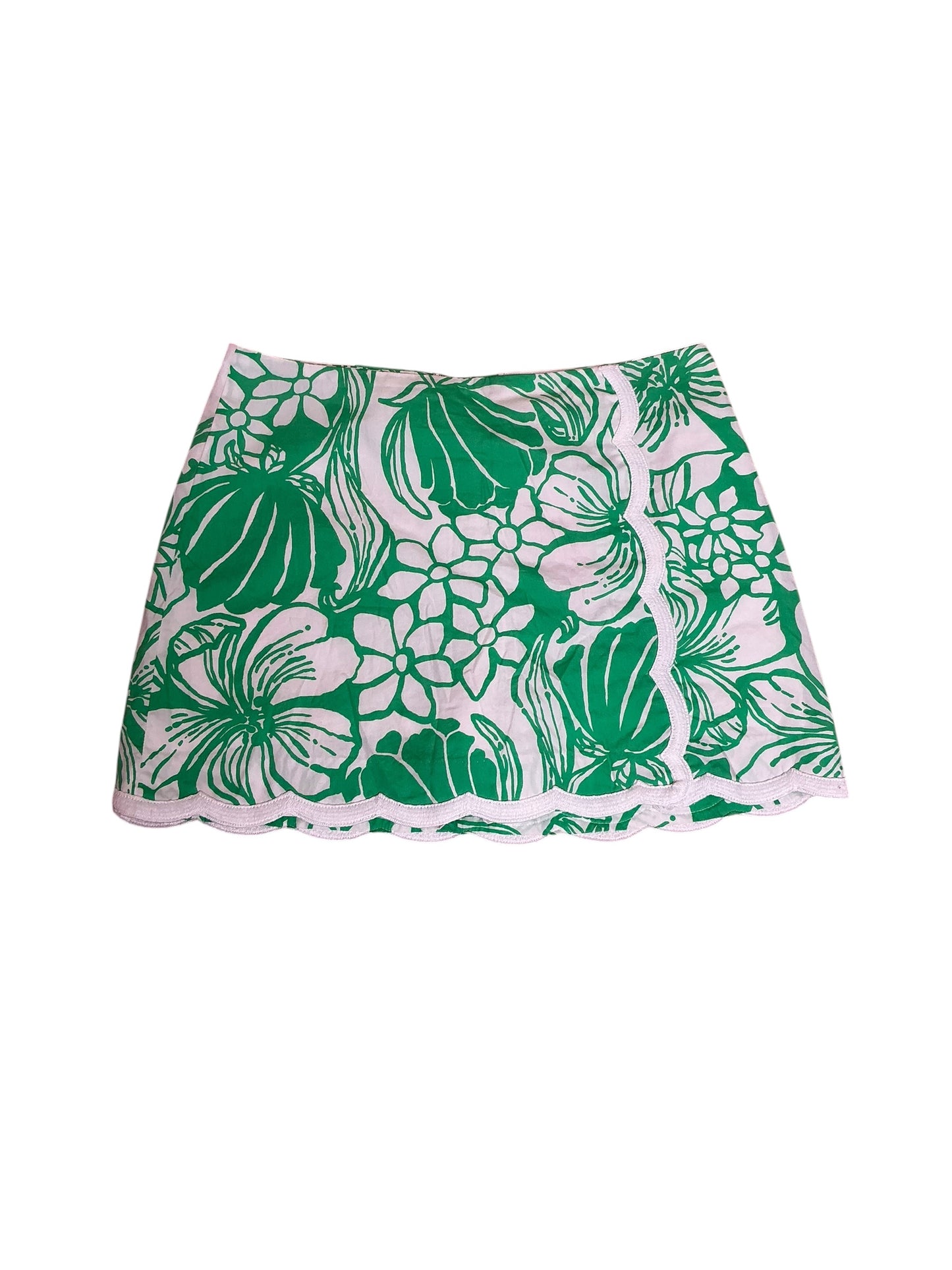 Lilly Pulitzer Michelina Mini Skort Spearmint Oversized Kiss My Tulips - Size 00