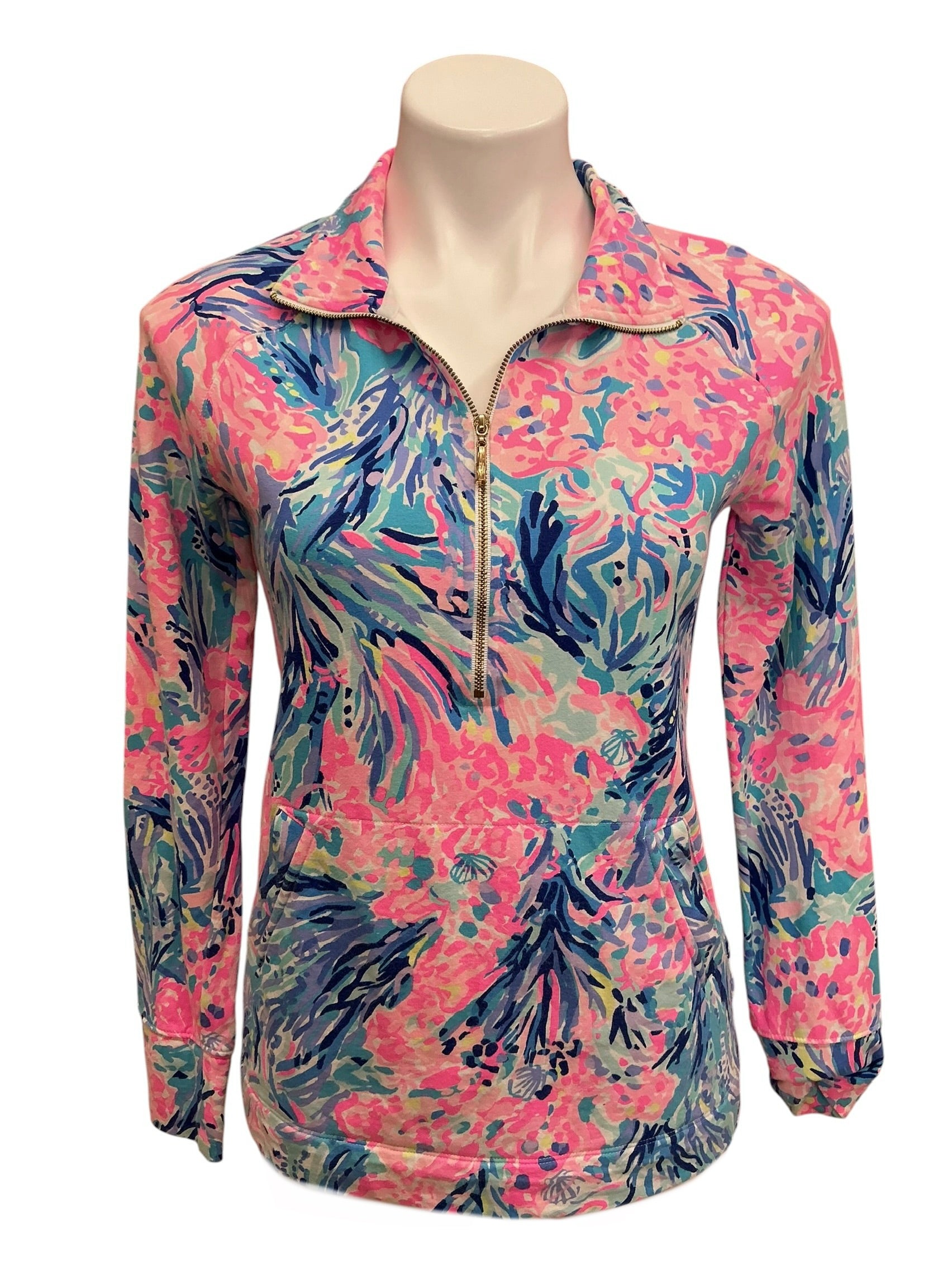 Lilly Pulitzer UPF 50+ Skipper Popover Fan Sea Pants - Size XS