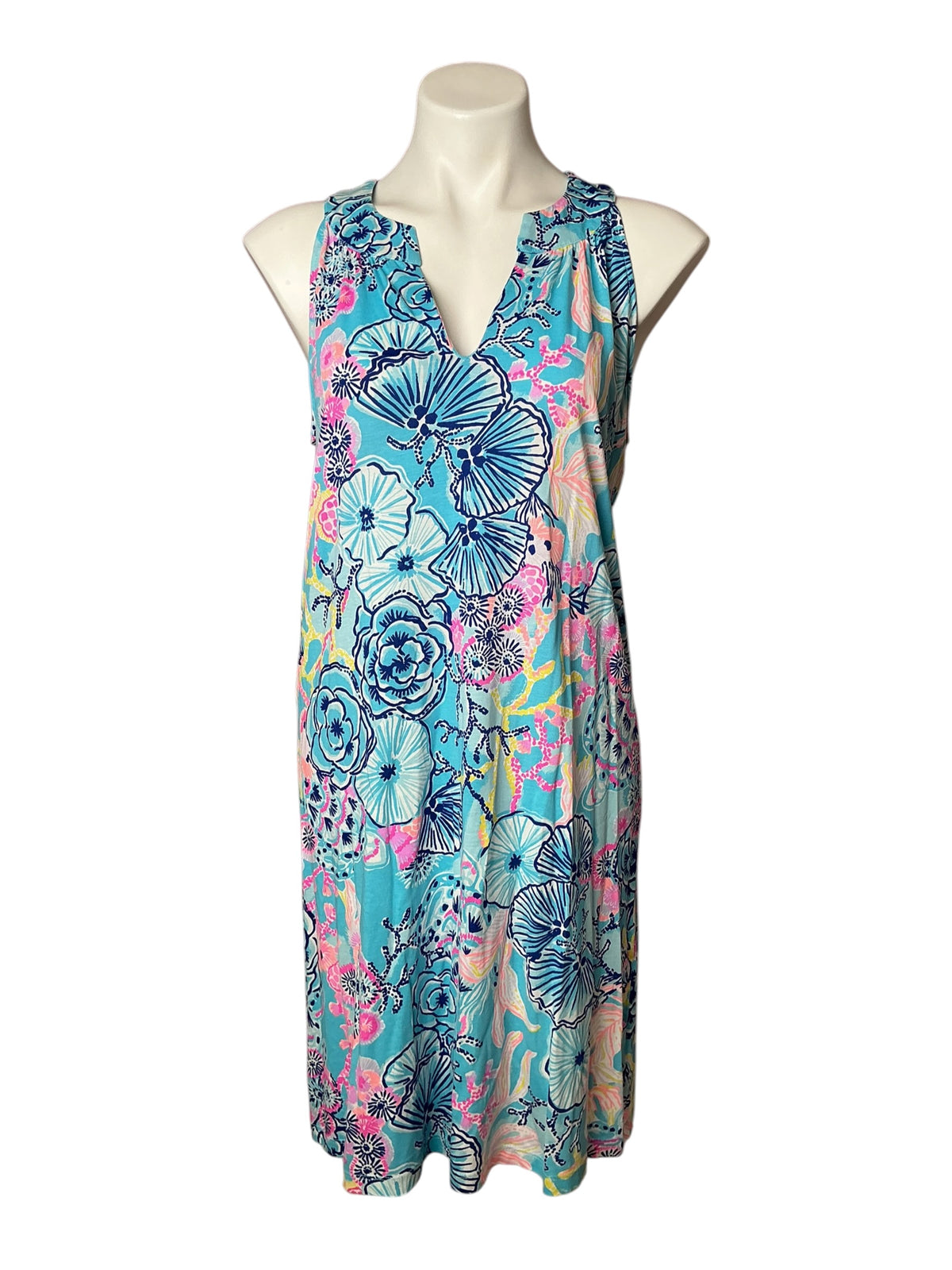 Lilly Pulitzer Ross Shift Dress Once Upon A Tide - Size M