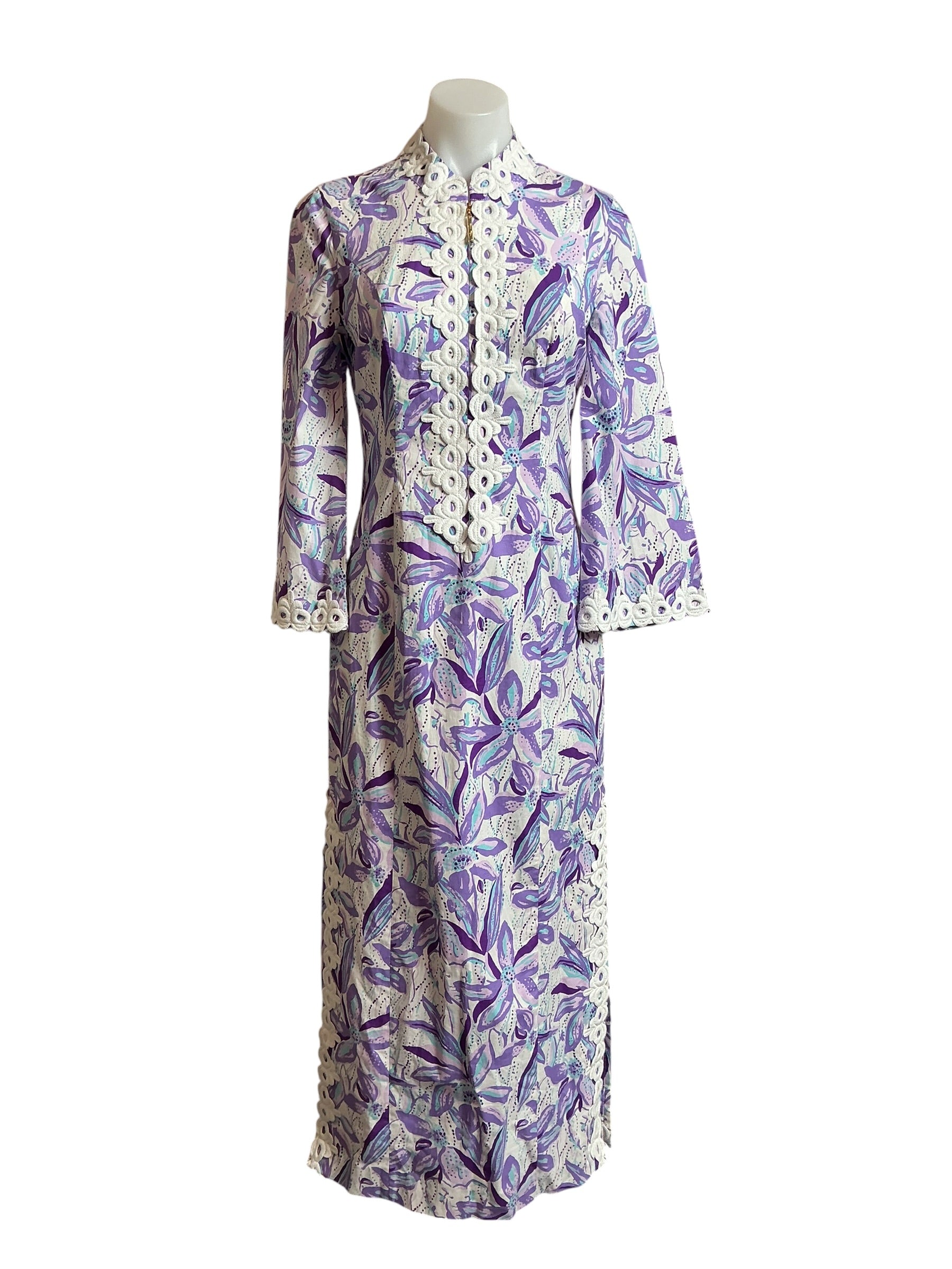Lilly Pulitzer NWT Shealyn 3/4 Sleeve Tropicalia Purple Elephant In The Bloom - Size 00