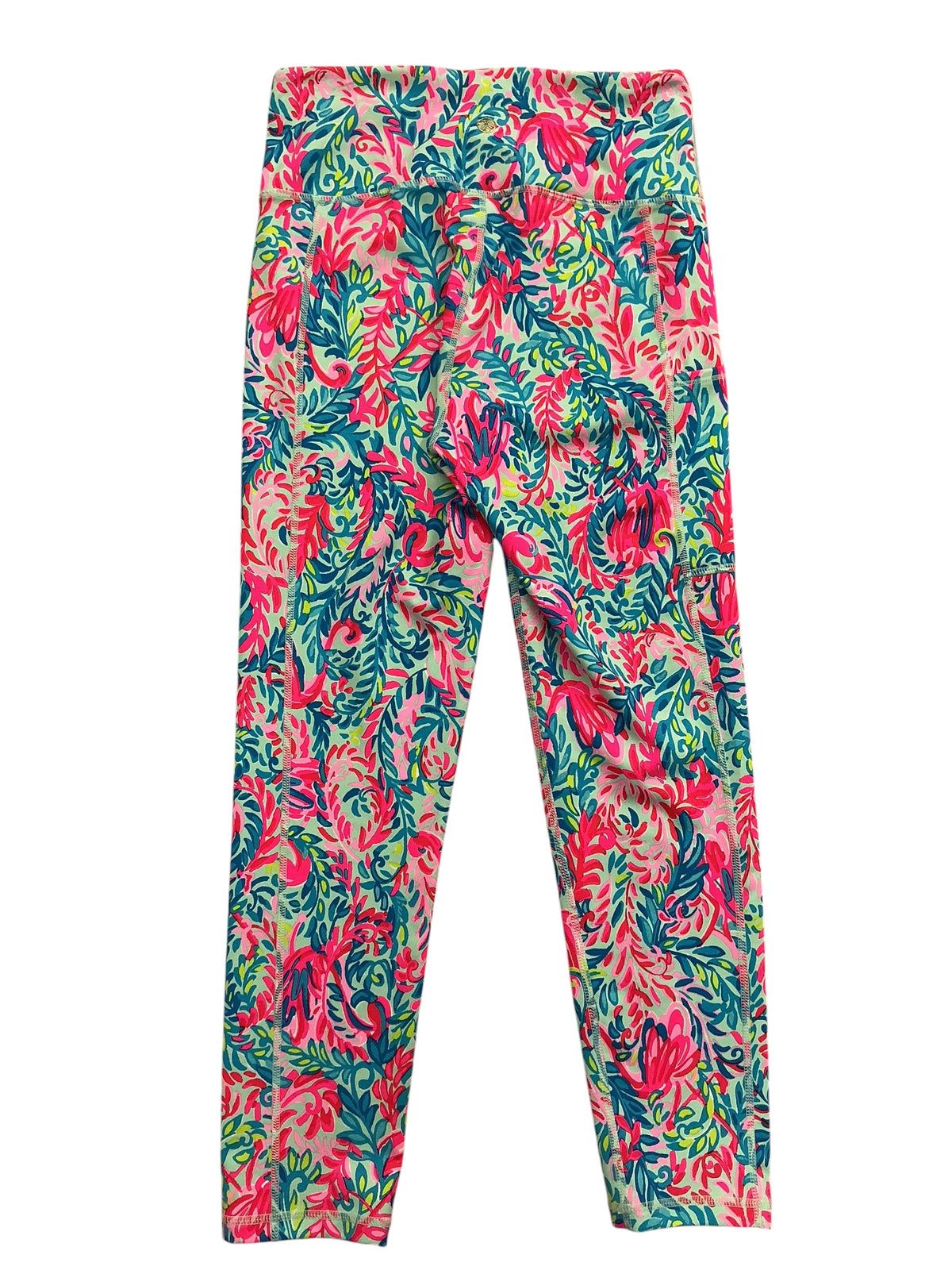 Lilly Pulitzer Luxletic Weekender High Rise Crop Leggings Seen And Heard - Size S