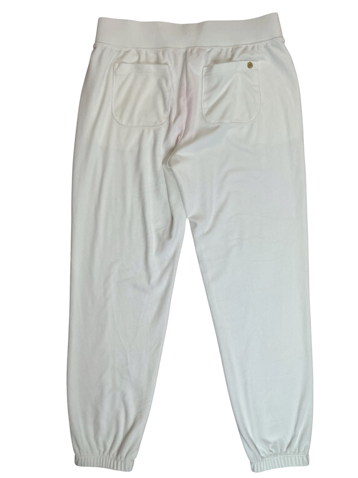 Lilly Pulitzer NWT Mallie Velour Pants Coconut White - Size M