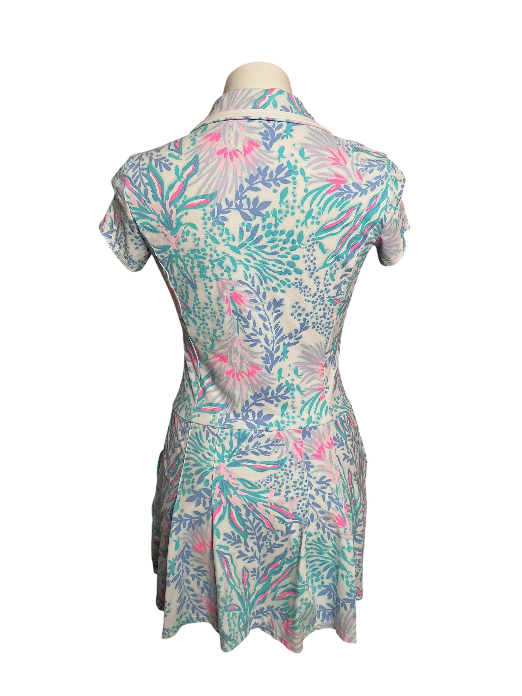 Lilly Pulitzer UPF 50+ Luxletic Jessamy Dress Via Del Mar - Size XS