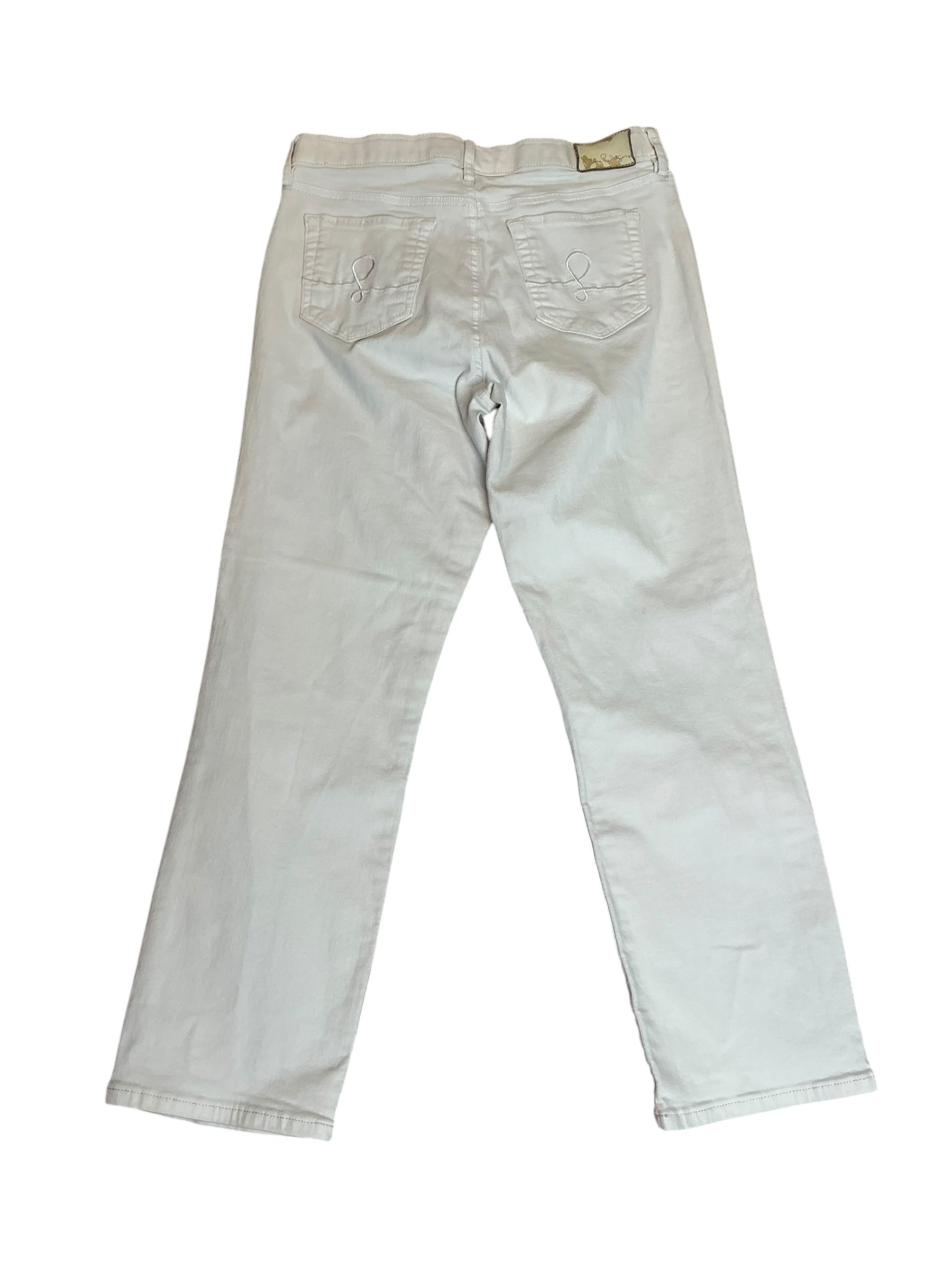Lilly Pulitzer South Ocean High Rise Straight Leg Jean Resort White - Size 8
