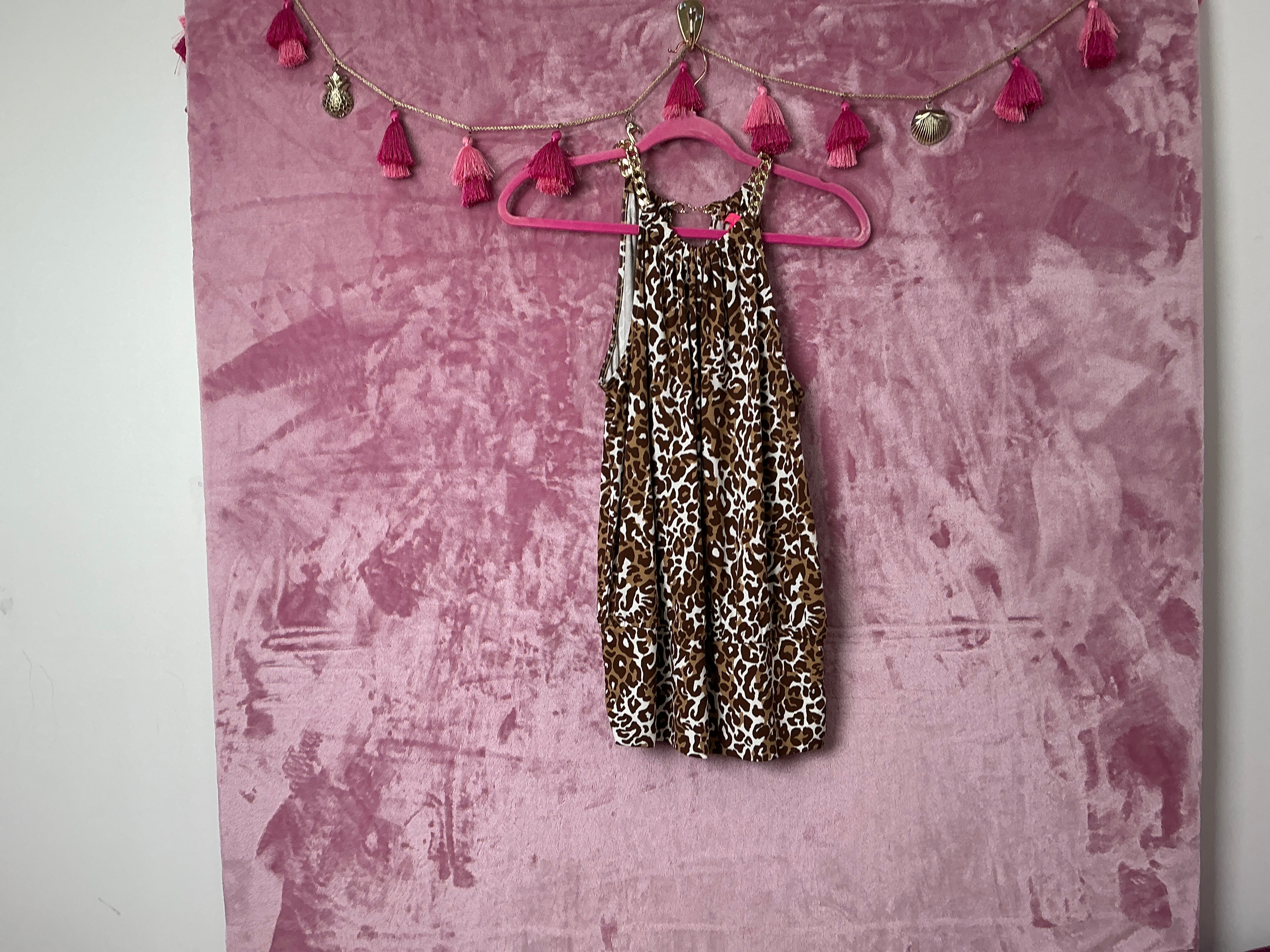 Lilly Pulitzer NWT Bowen Halter Top Chocolate My Favorite Spot - Size S