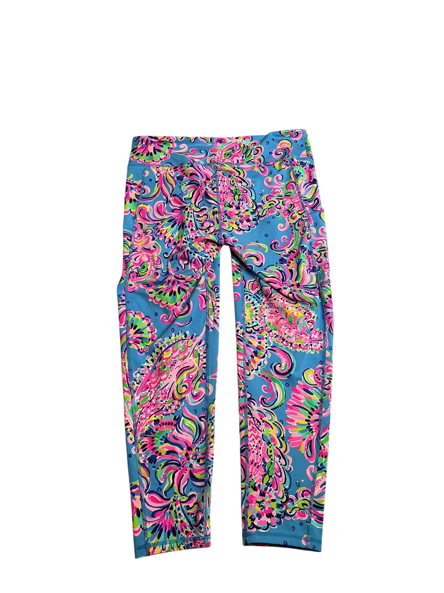 Lilly Pulitzer- Luxletic Weekender Midi Legging Multi Early Bloomer Size L