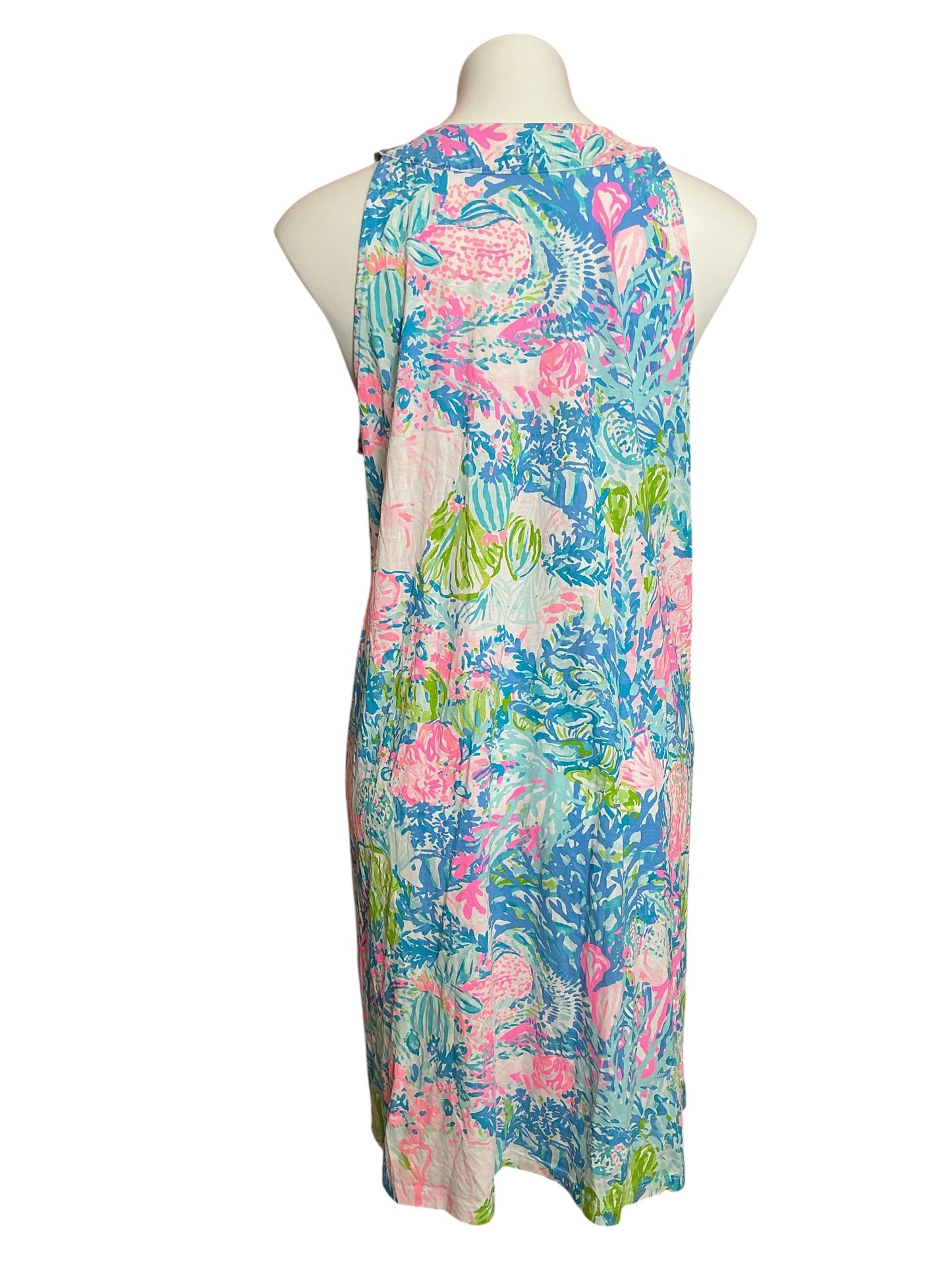 Lilly Pulitzer Ross Knit Shift Dress Fished My Wish - Size L