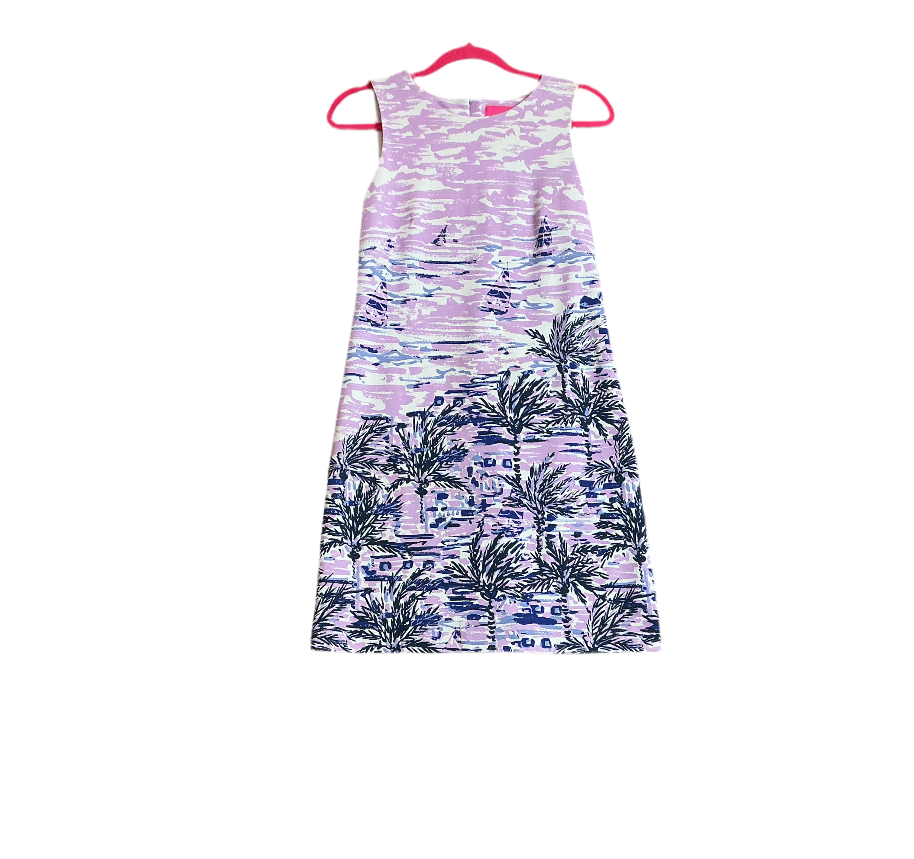Lilly Pulitzer Gellar shift dress in the "Purple Iris On The Horizon" print - Size XS