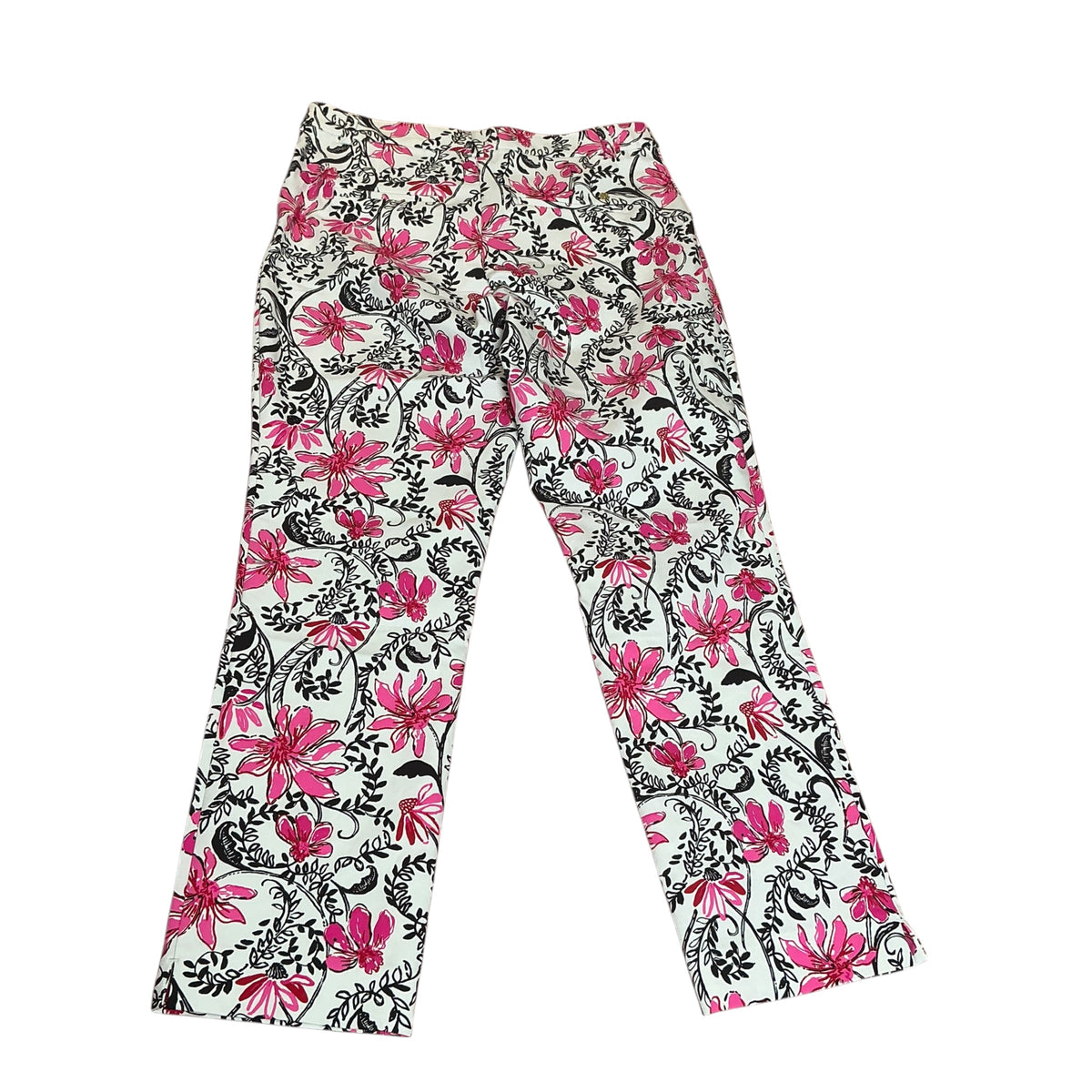 Lilly Pulitzer NWT Ana High Rise Pant Coconut Sunshine Suckers - Size 12