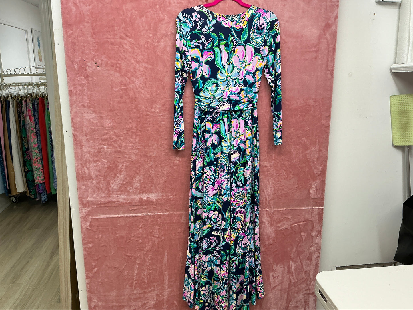 Lilly Pulitzer Montague Maxi Dress NWT, High Tide Navy, She’s Got Sol Size XS