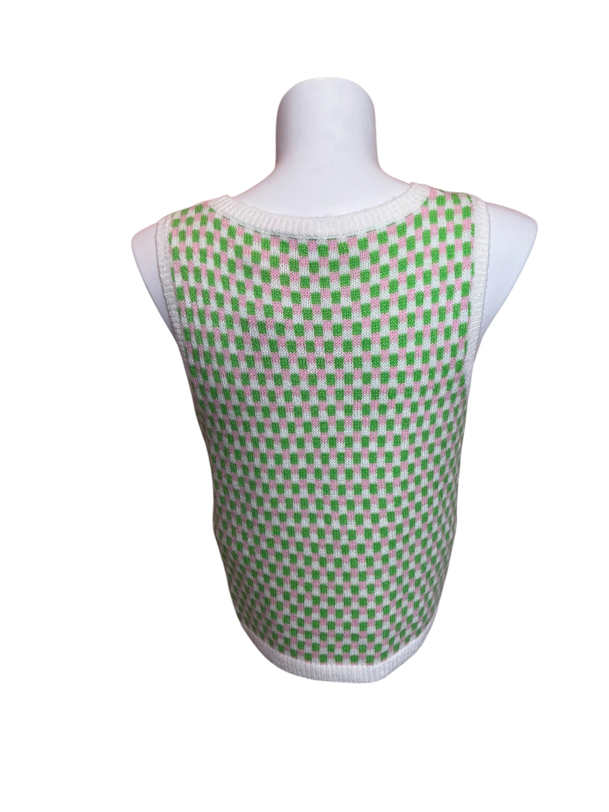 Lilly Pulitzer NWT Viera Sweater Orb Green Check Jacquard - Size XL