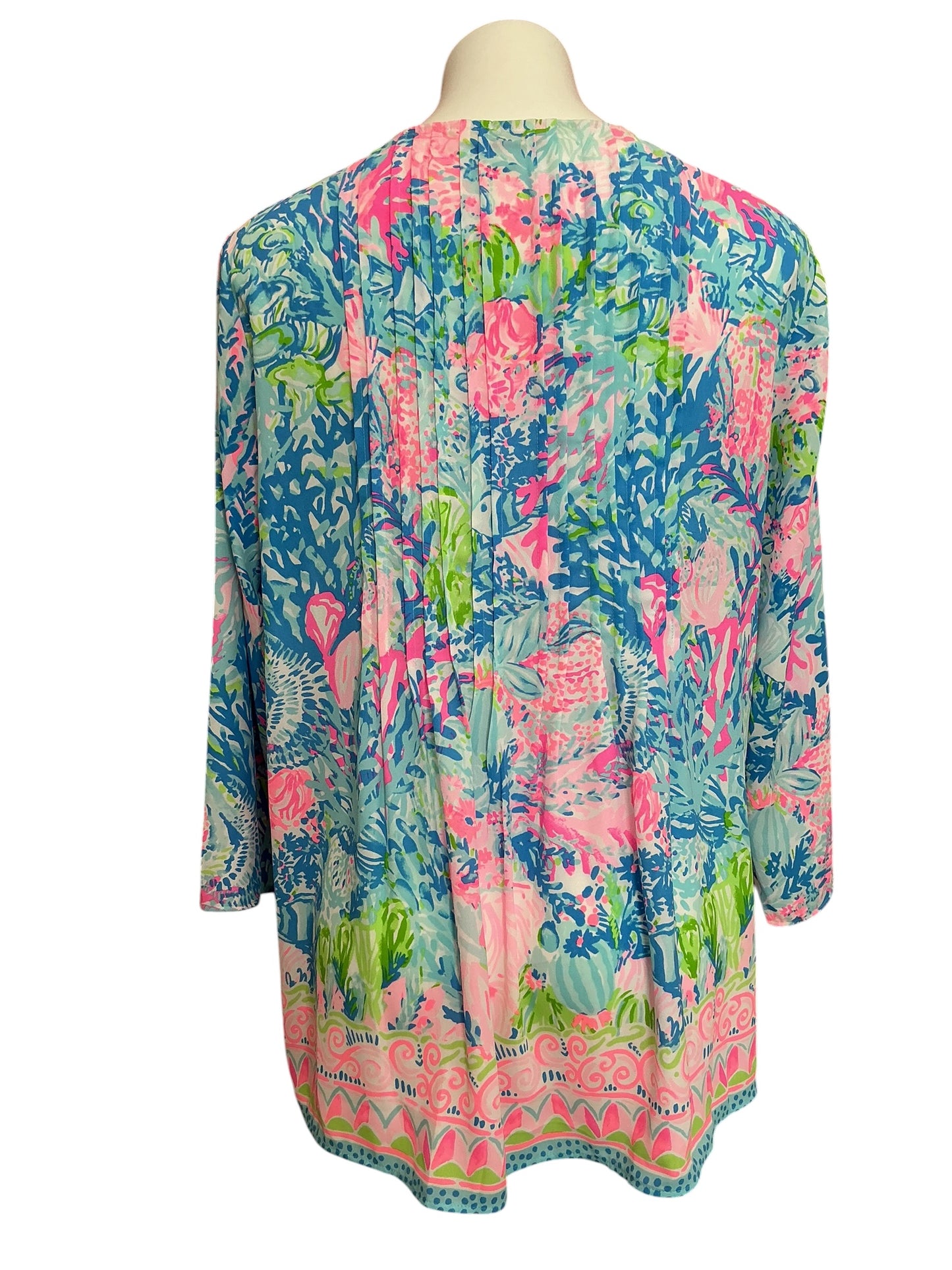 Lilly Pulitzer Marilina Tunic Top Fished My Wish - Size L