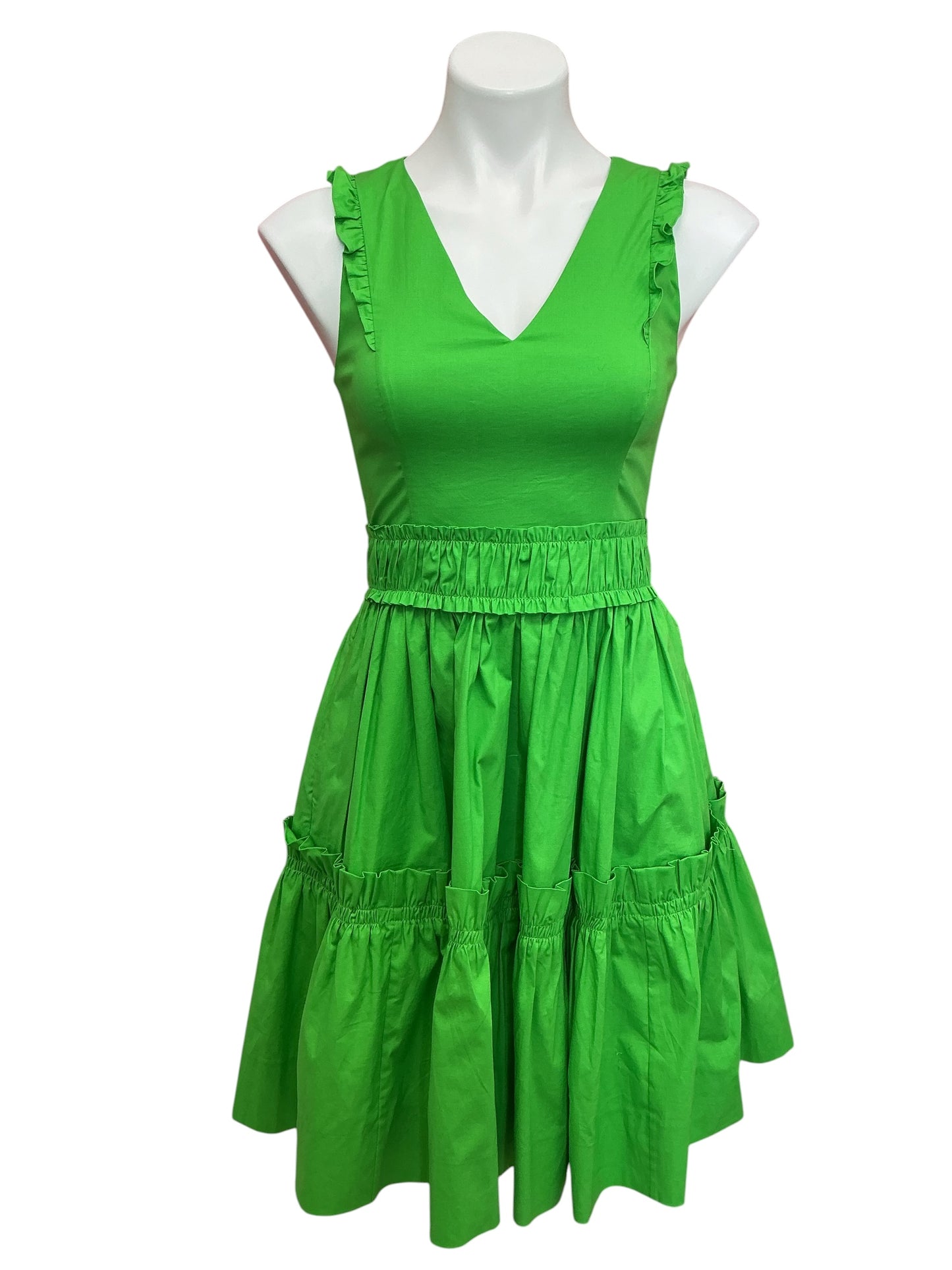 Lilly Pulitzer NWT Celiana Stretch Cotton Dress Sprout Green - Size 00