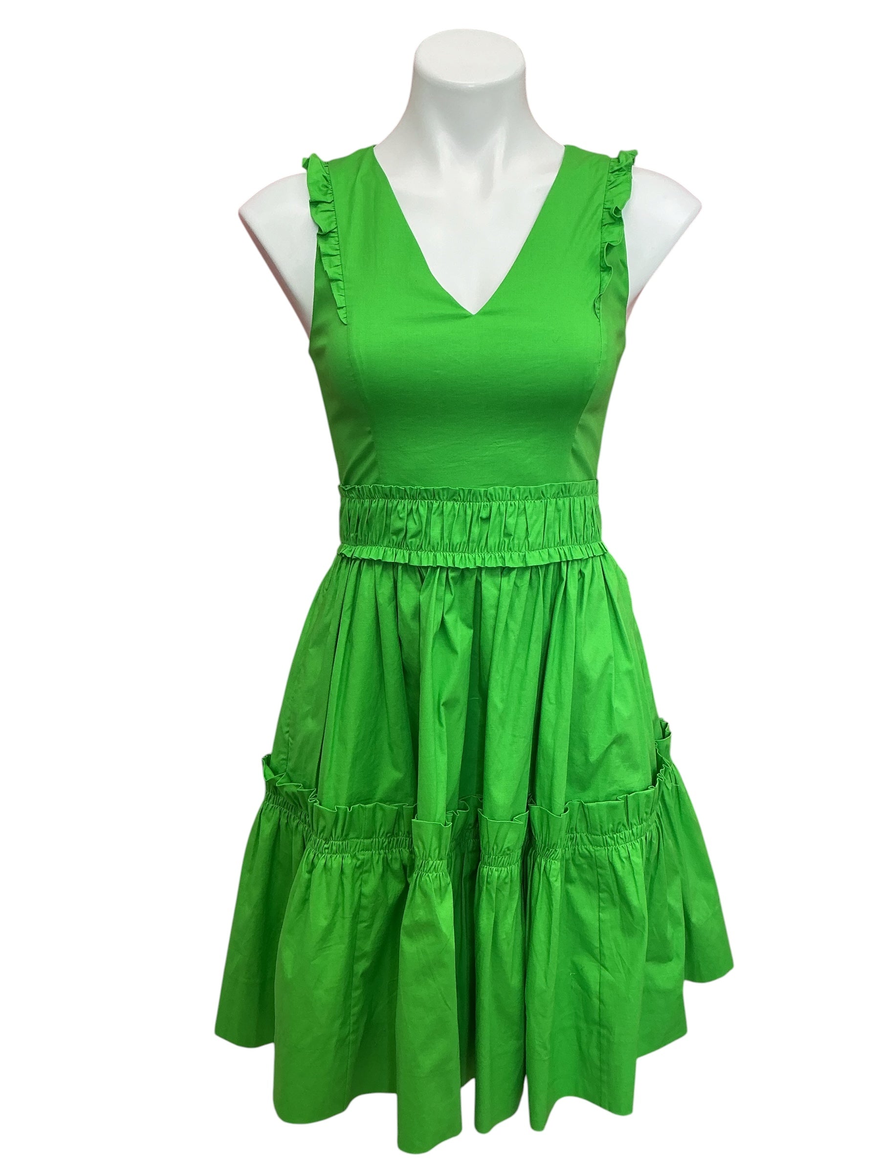 Lilly Pulitzer NWT Celiana Stretch Cotton Dress Sprout Green - Size 00