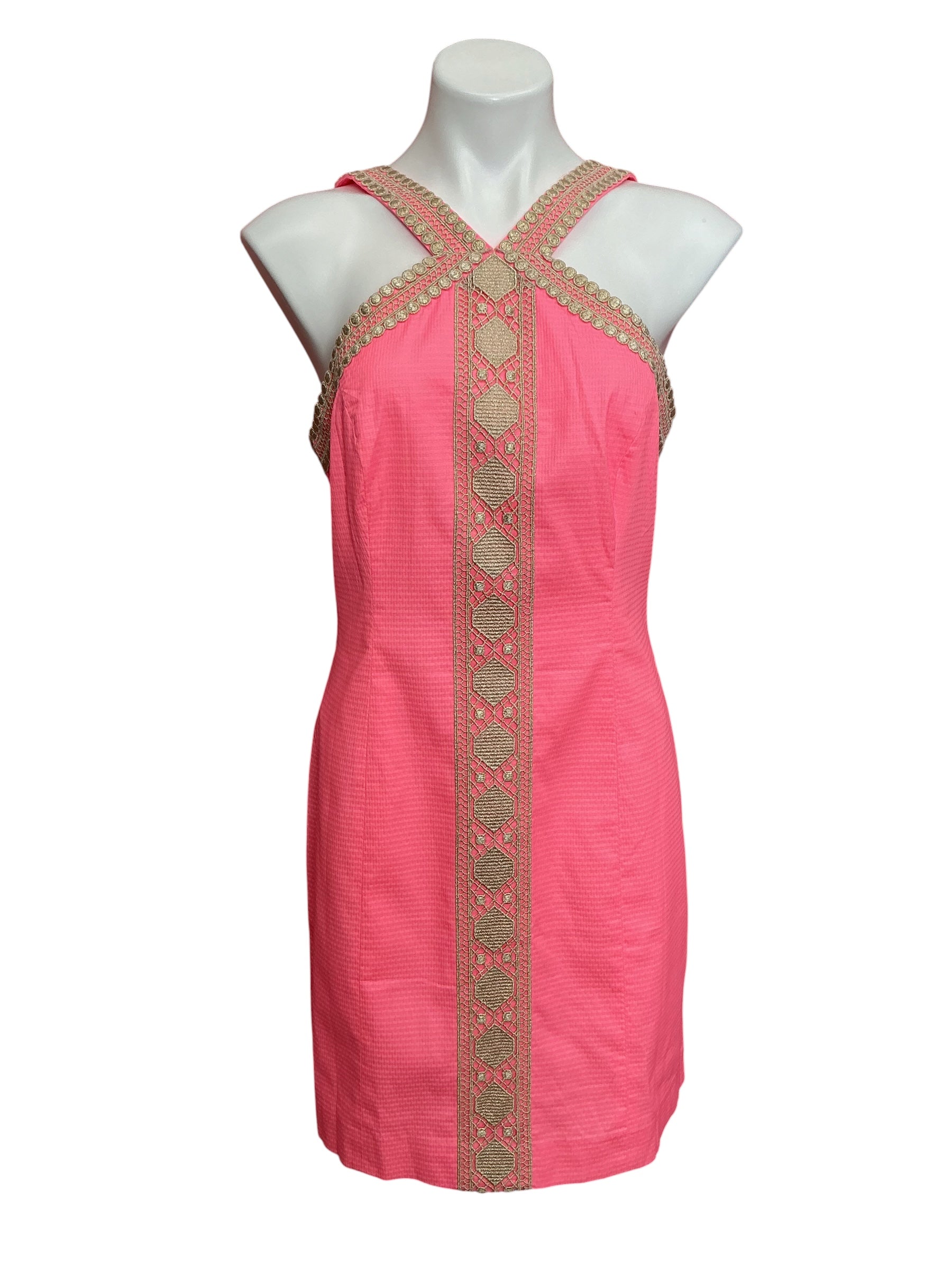 Lilly Pulitzer NWT Ena Stretch Shift Dress Capri Coral - Size 10