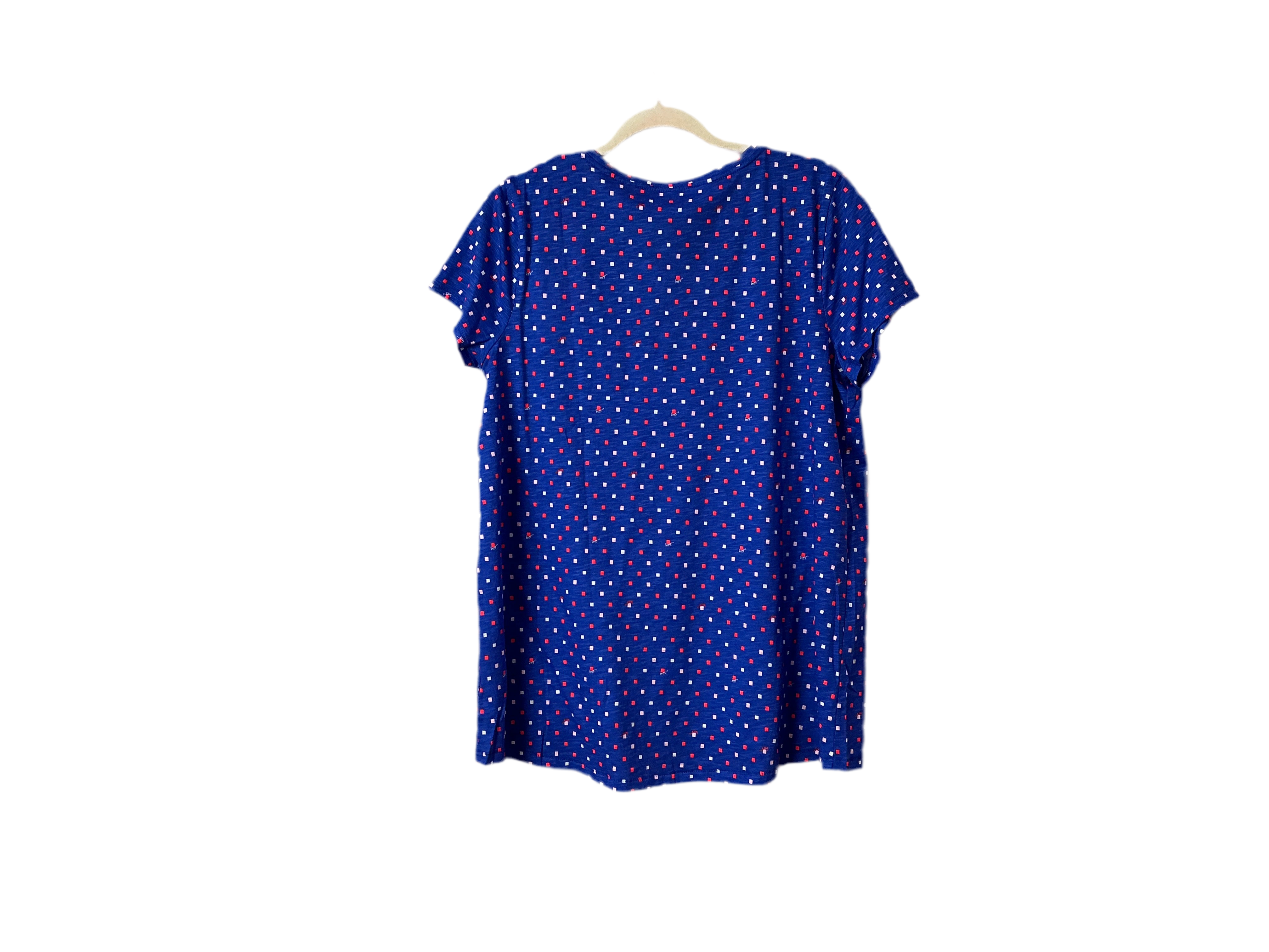 Lilly Pulitzer NWT Etta V-Nexk Boreal Is Blue Lilly Squared - Size L