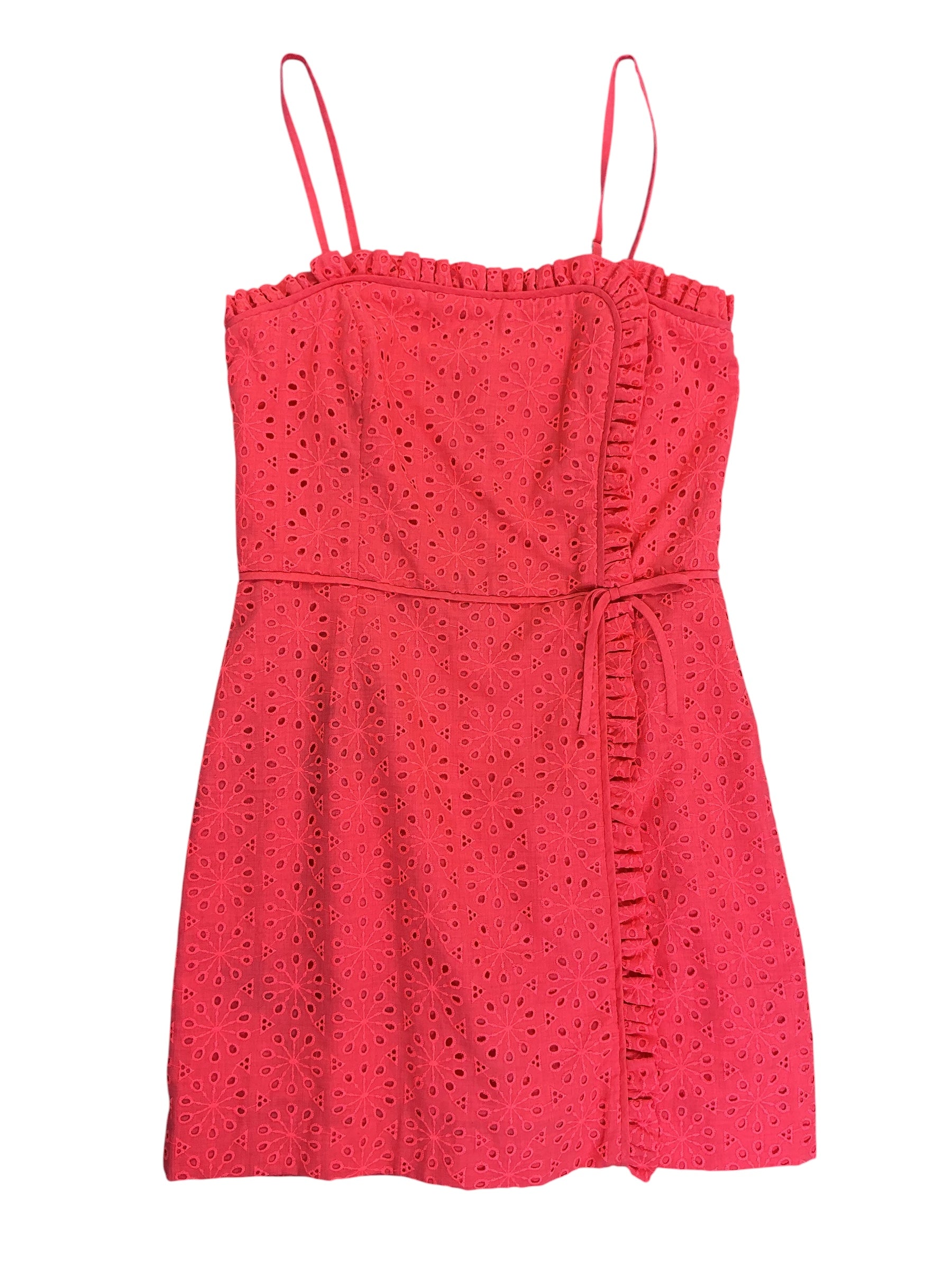Lilly Pulitzer Jesse Romper Cane Coral Eyelet - Size 2