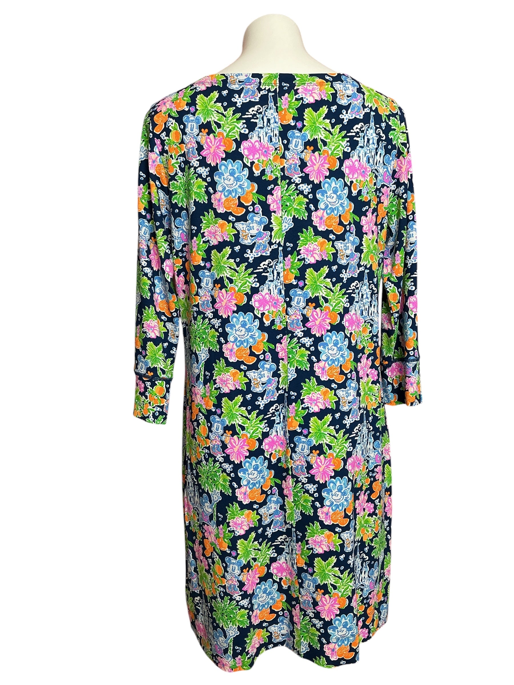 Lilly Pulitzer X Disney Sophie Dress Aegean Navy Lilly Loves Disney - Size XL