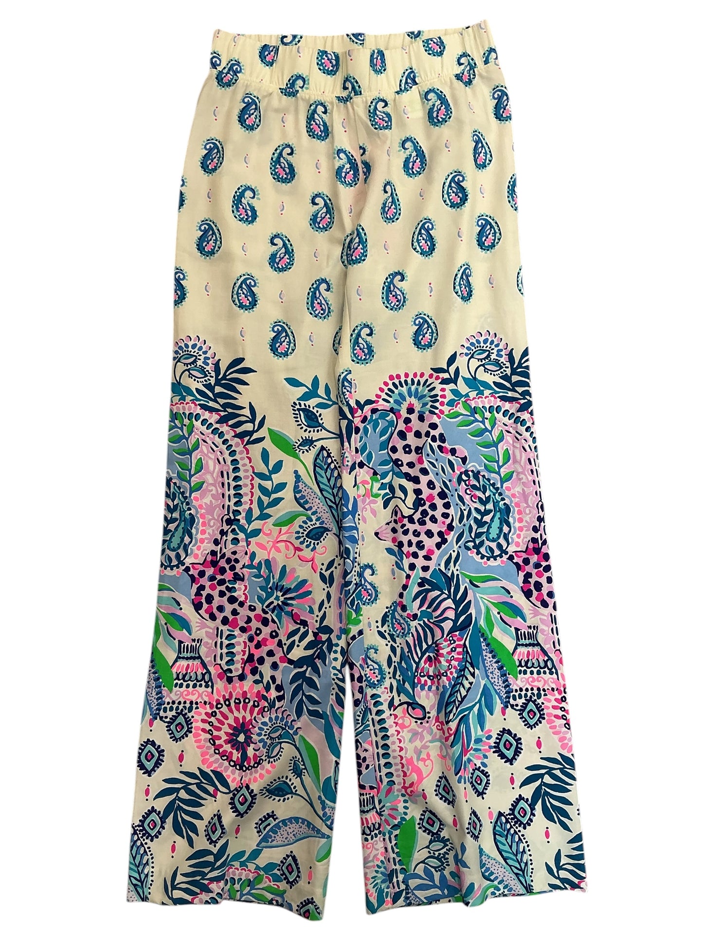 Lilly Pulitzer NWT Bal Harbour Palazzo Macadamia Haute Cature Engineered - Size XS