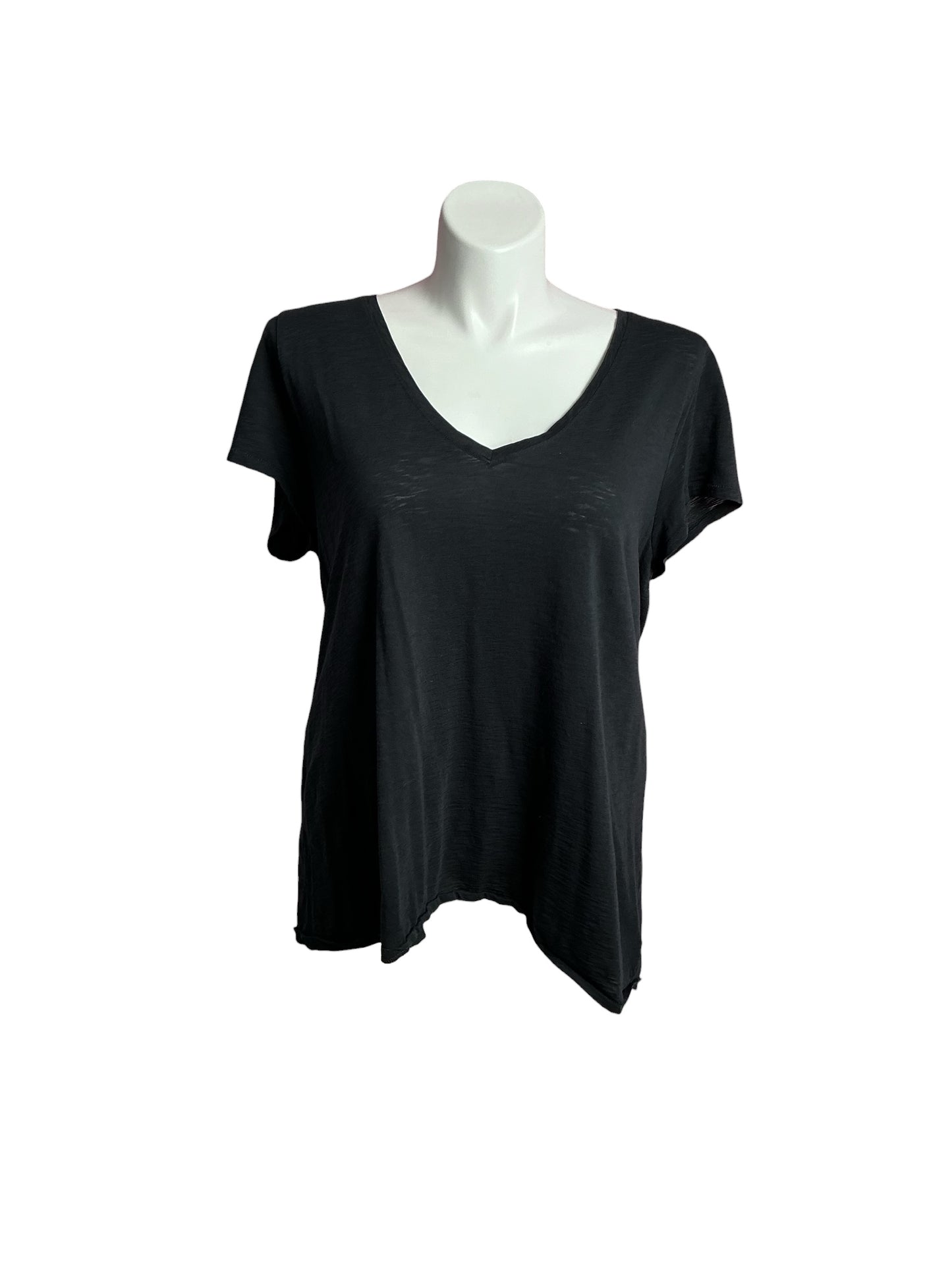 Lilly Pulitzer- Etta V-Neck Top Onyx Black Size XXL