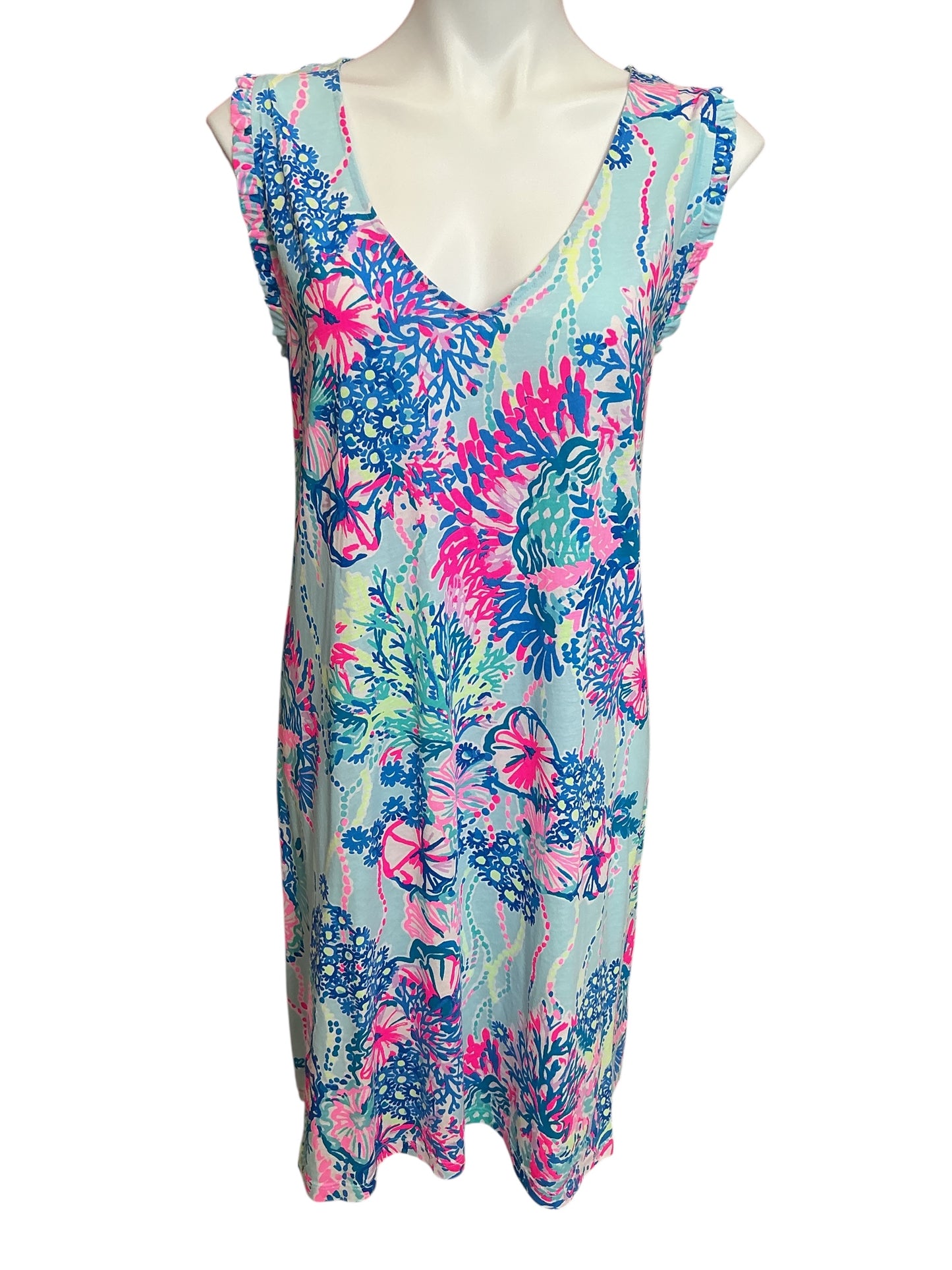 Lilly Pulitzer Aron Swing Dress Beach You To It - Size XXL