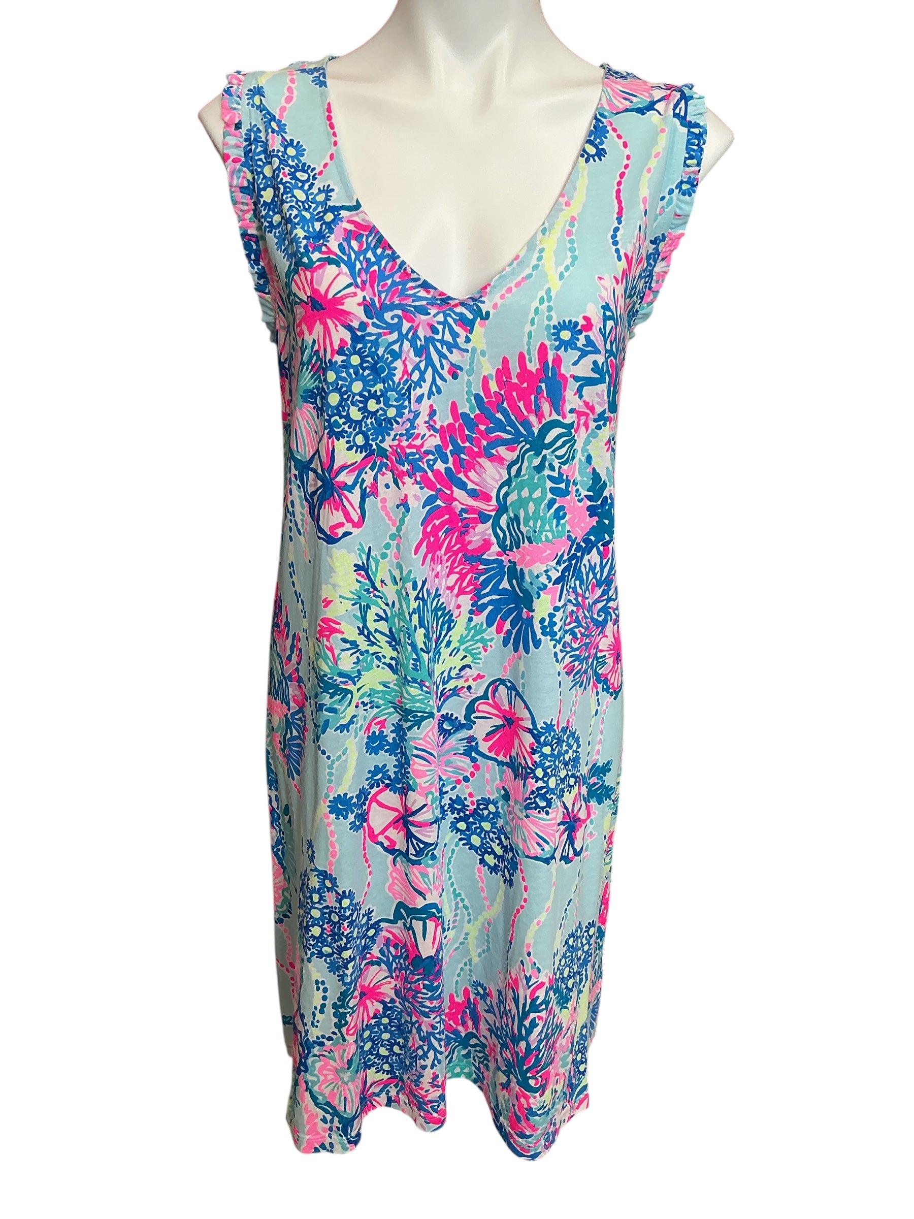 Lilly Pulitzer Aron Swing Dress Beach You To It - Size XXL