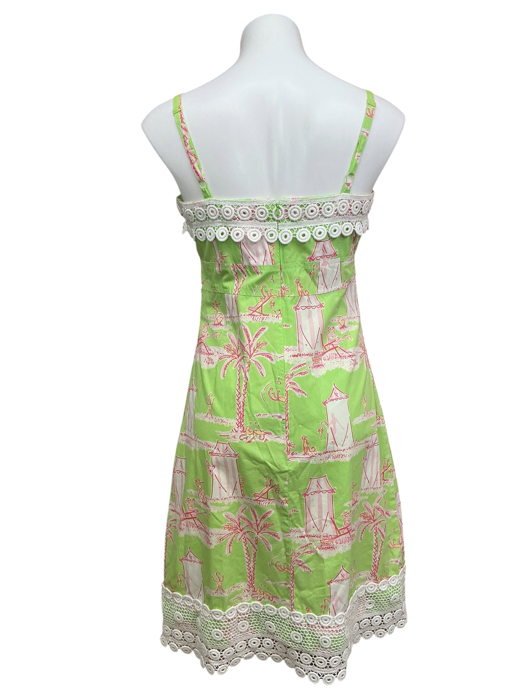 Lilly Pulitzer Vintage Jacqueline Shift Dress Cabana Banana - Size 4