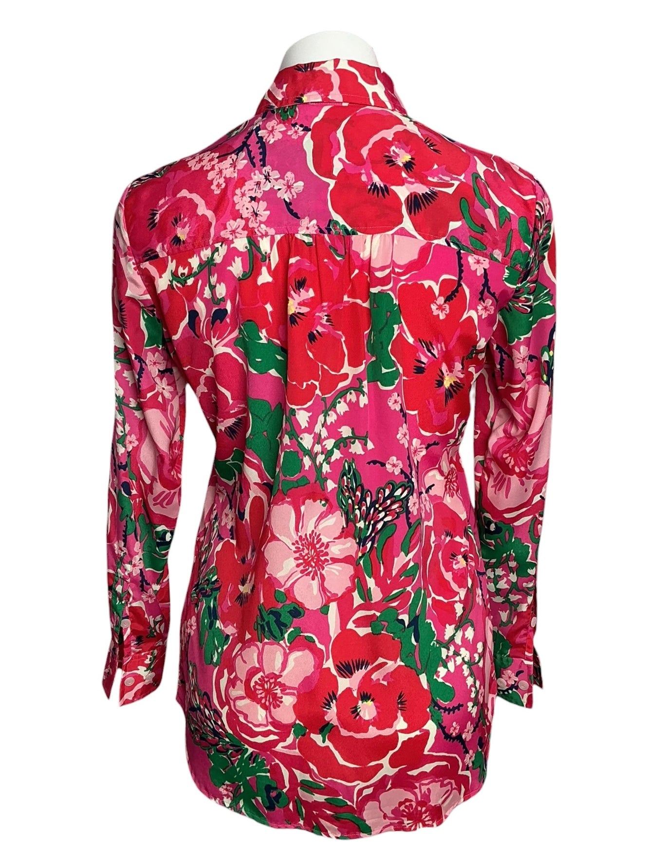 Lilly Pulitzer Kapri Button Down Shirt A Thing Called Love - Size XS