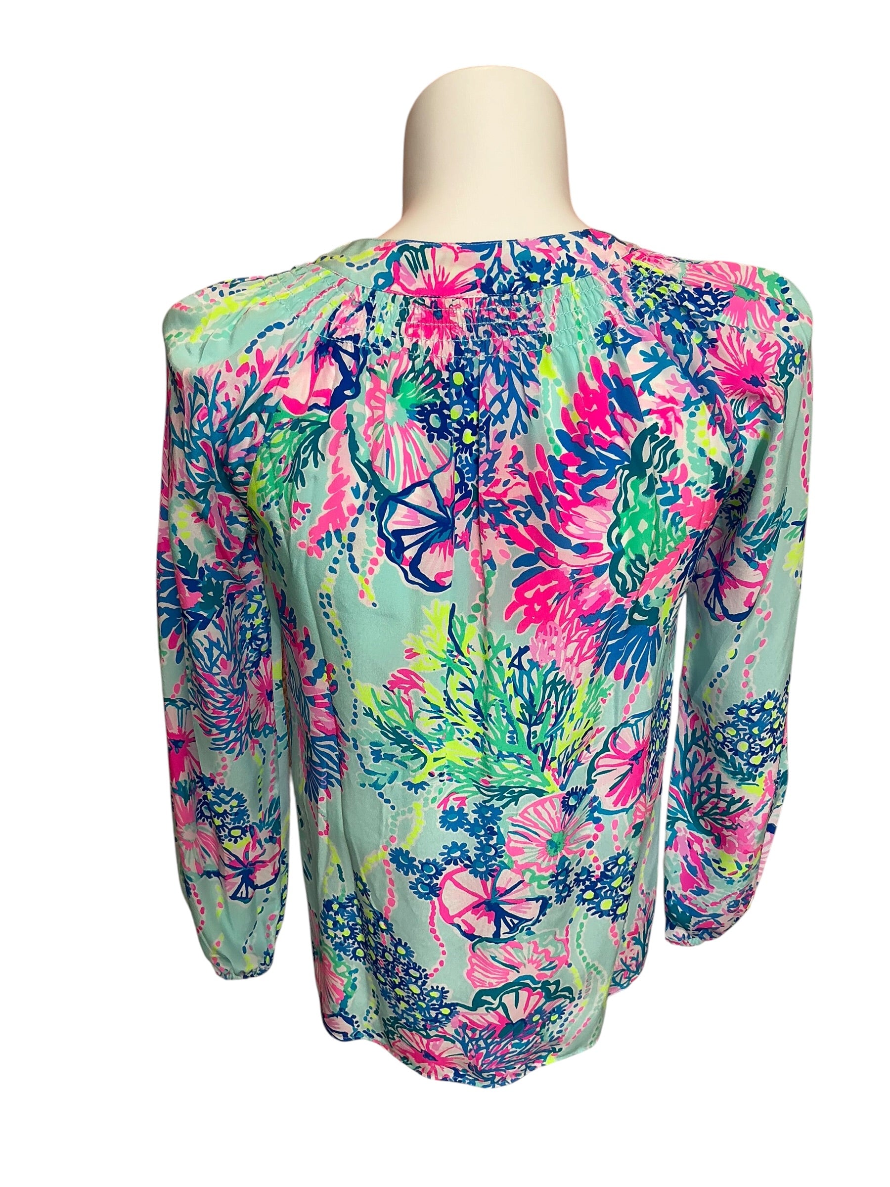 Lilly Pulitzer NWT Elsa Top Multi Beach You To It - Size S