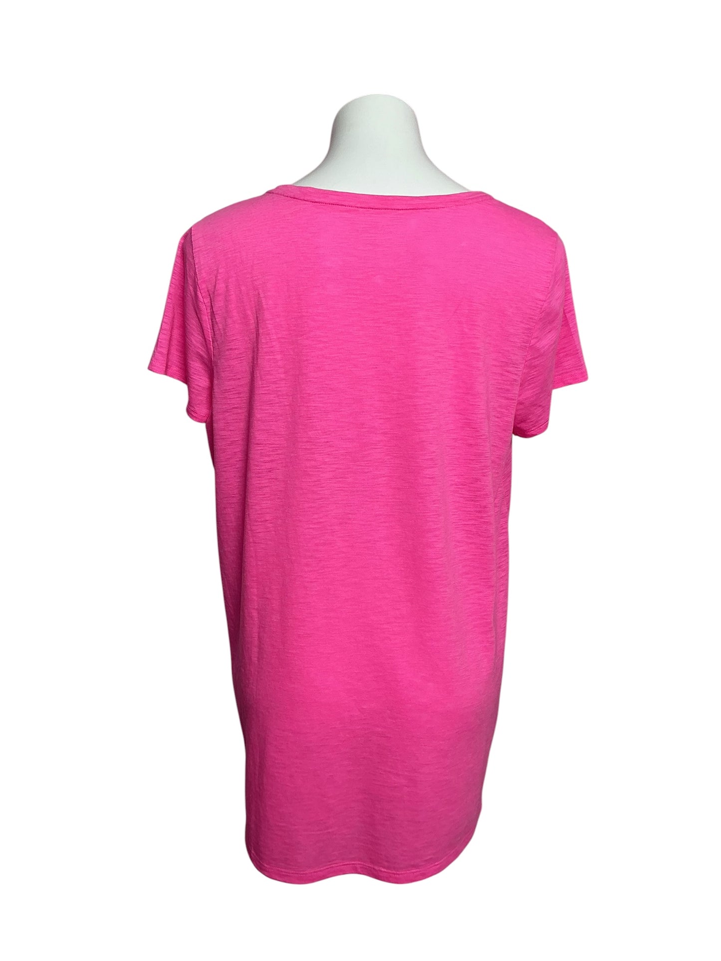 Lilly Pulitzer Etta Scoop Neck Top Coral Sands - Size XL