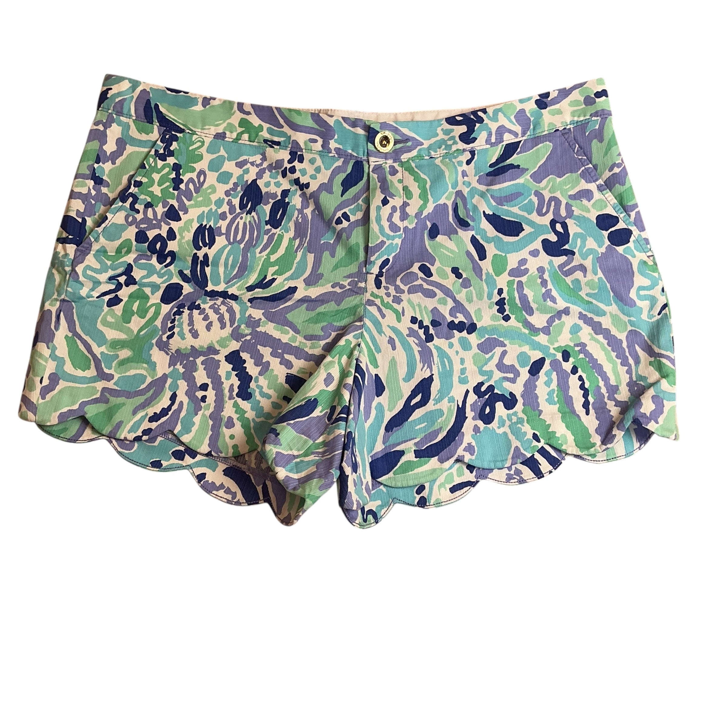 Lilly Pulitzer Buttercup Shorts Lilac Nice Ink - Size 16