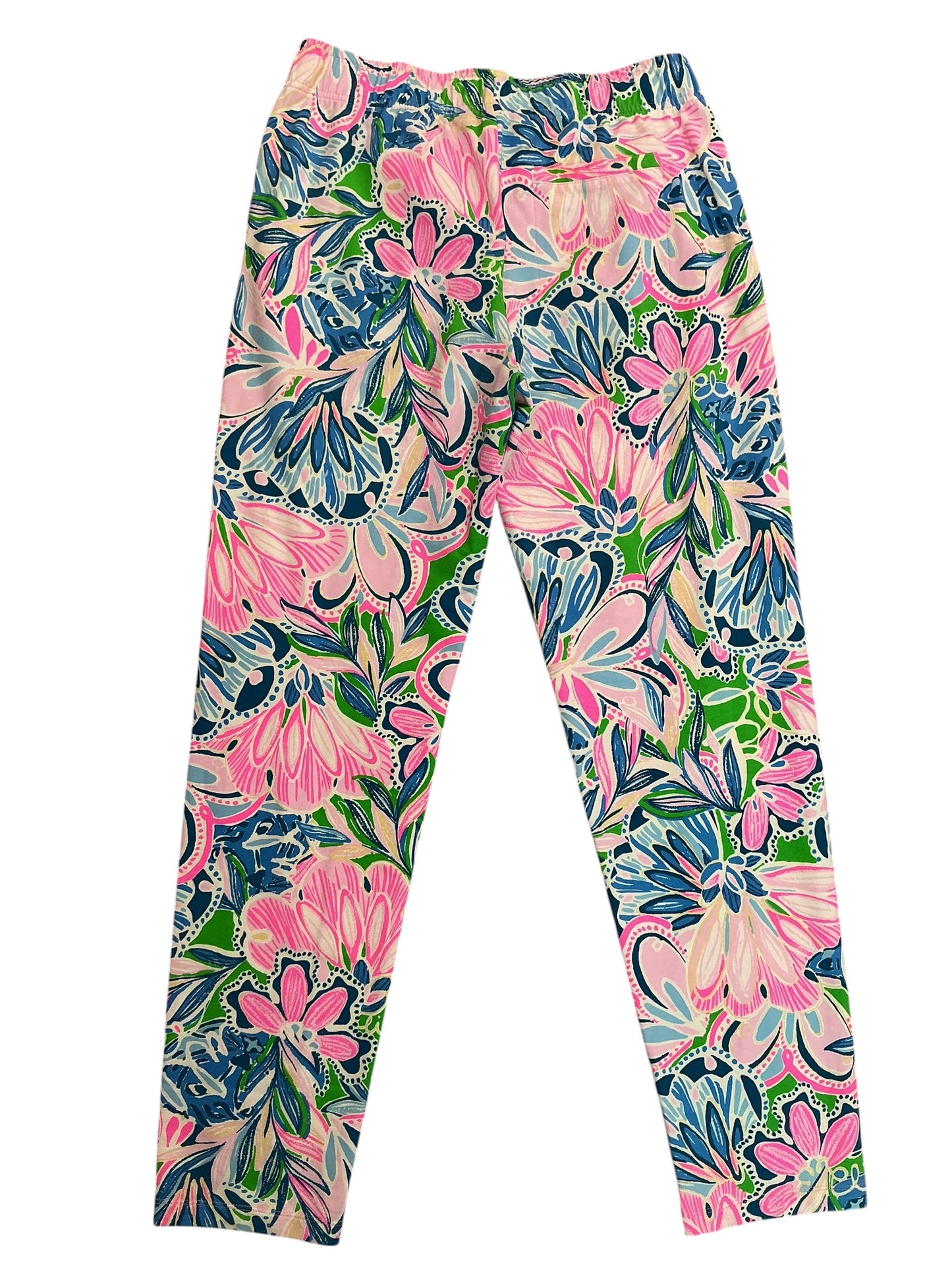 Lilly Pulitzer Emora Knit Pants Gecko Green Tiger Sunrise - Size S
