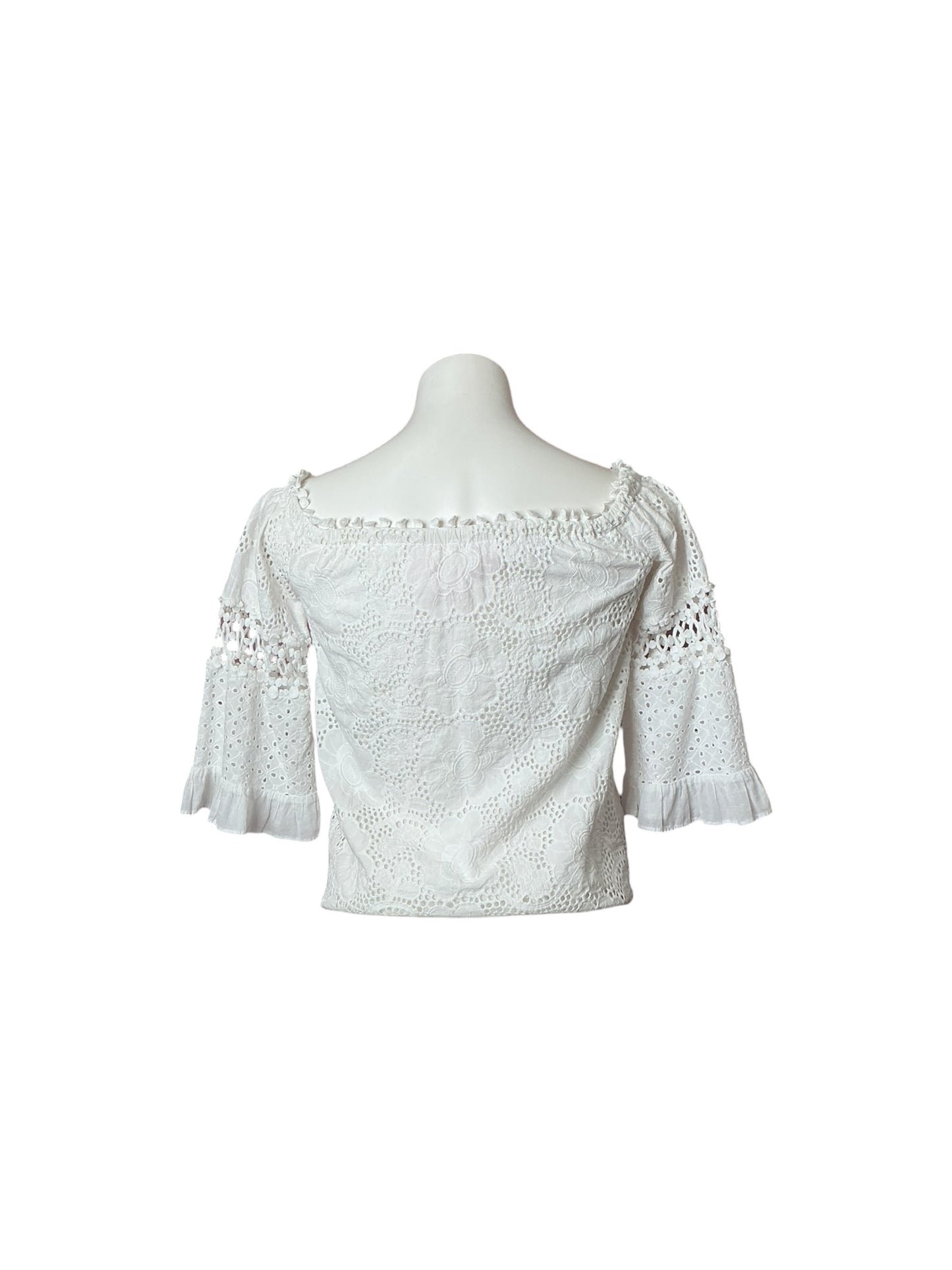 Lilly Pulitzer Top Resort White Jumbo Bouquet Eyelet - Size XXS