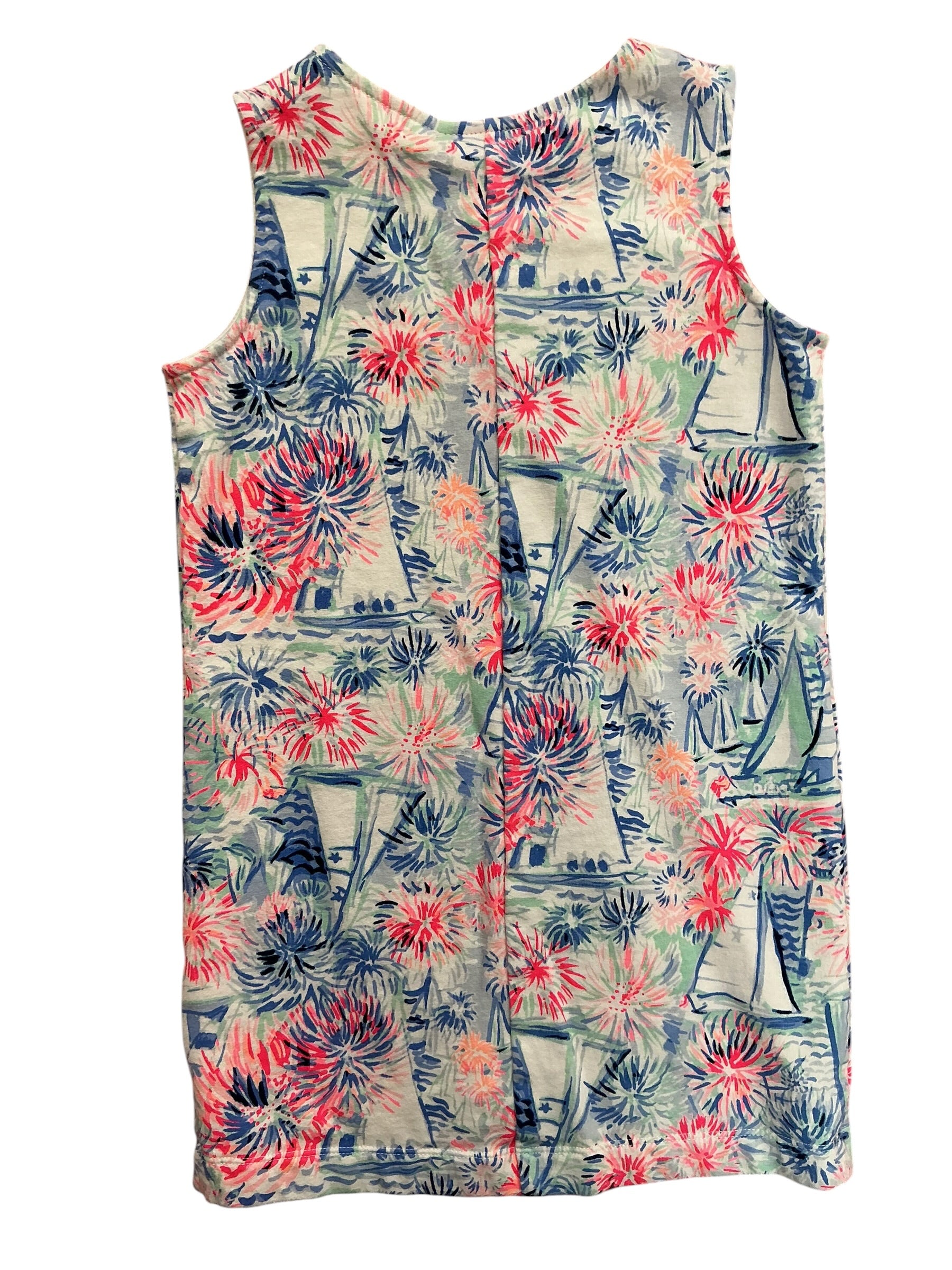 Lilly Pulitzer Kids Girls Mini Harper Shift Dress Sea To Shining Sea - Size S 4-5