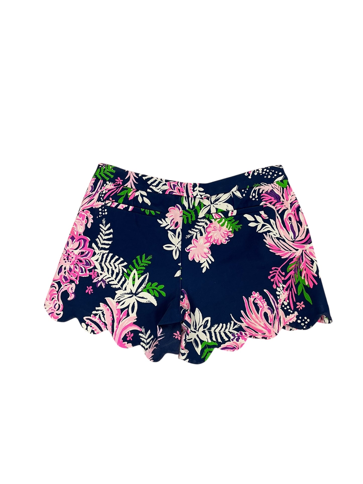 Lilly Pulitzer Hazelle Stretch Shorts Nauti Navy Beyond The Sea - Size 8