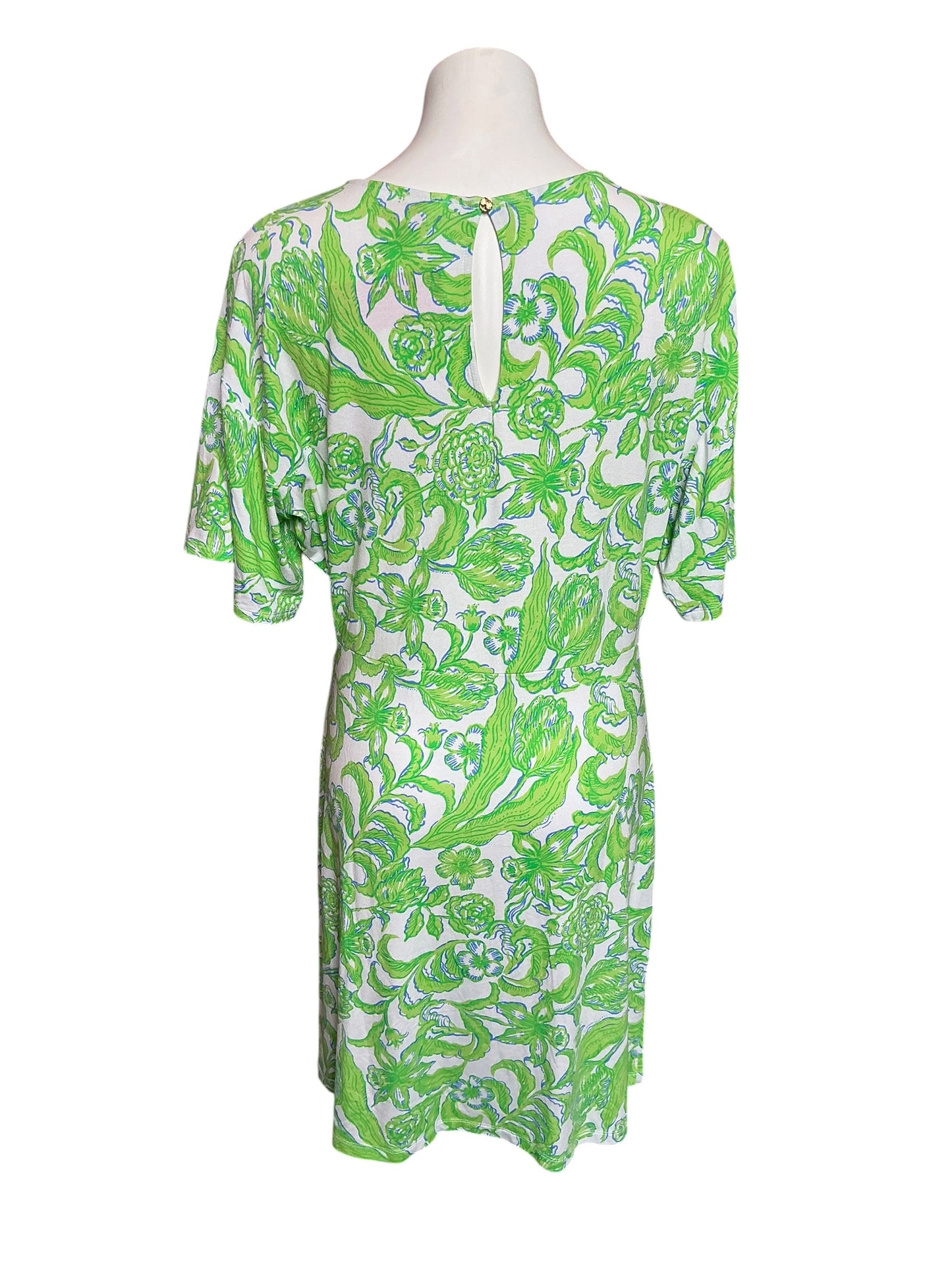 Lilly Pulitzer Shaw Dress Resort White Daffodil Hill - Size L