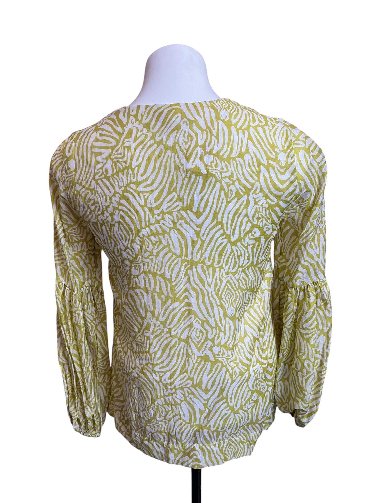 Lilly Pulitzer Laurelie Top Jardin Green Zee Bebe - Size 00