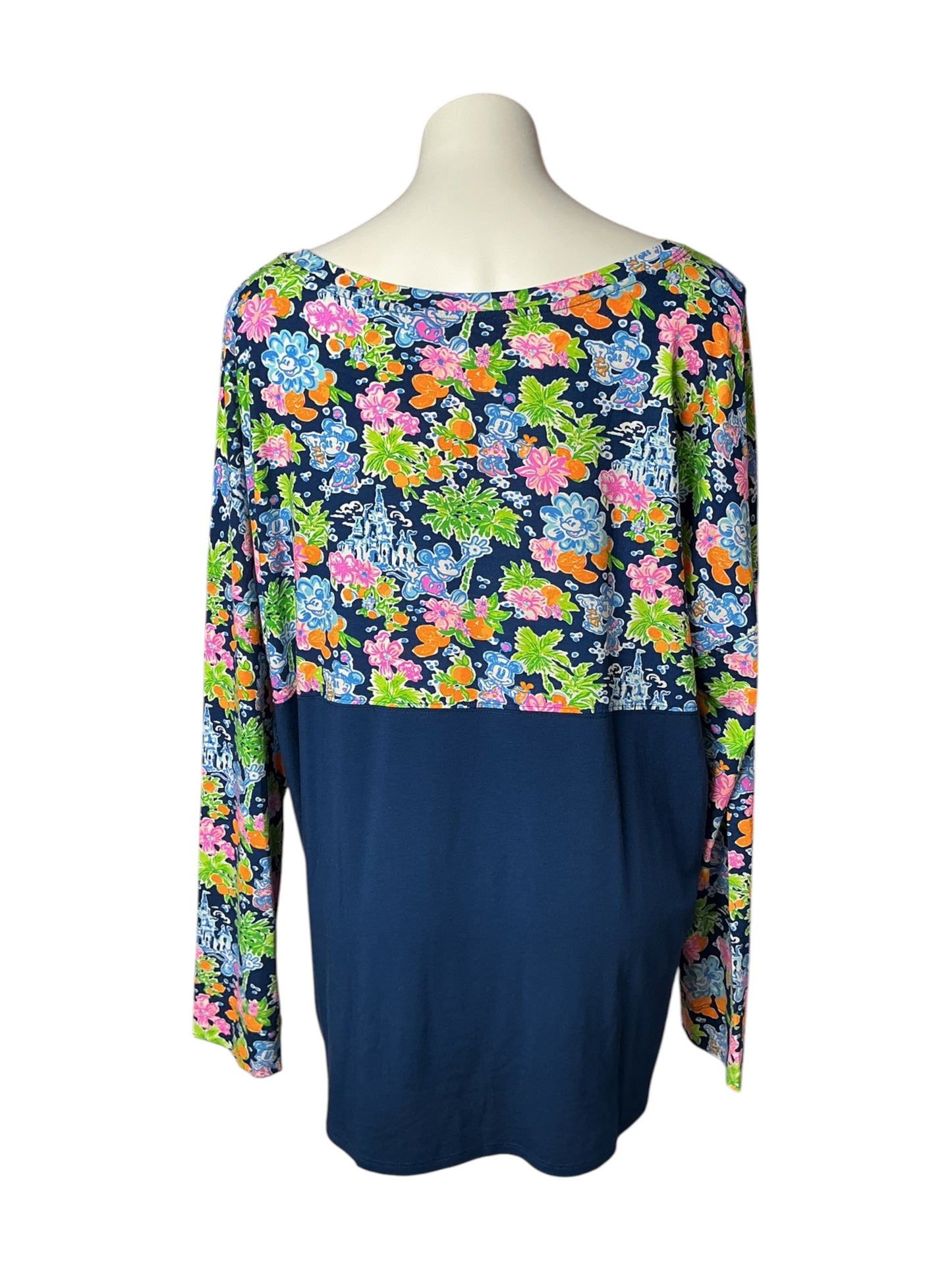 Lilly Pulitzer NWT Finn Top Aegean Navy Lilly Loves Disney - Size XXL
