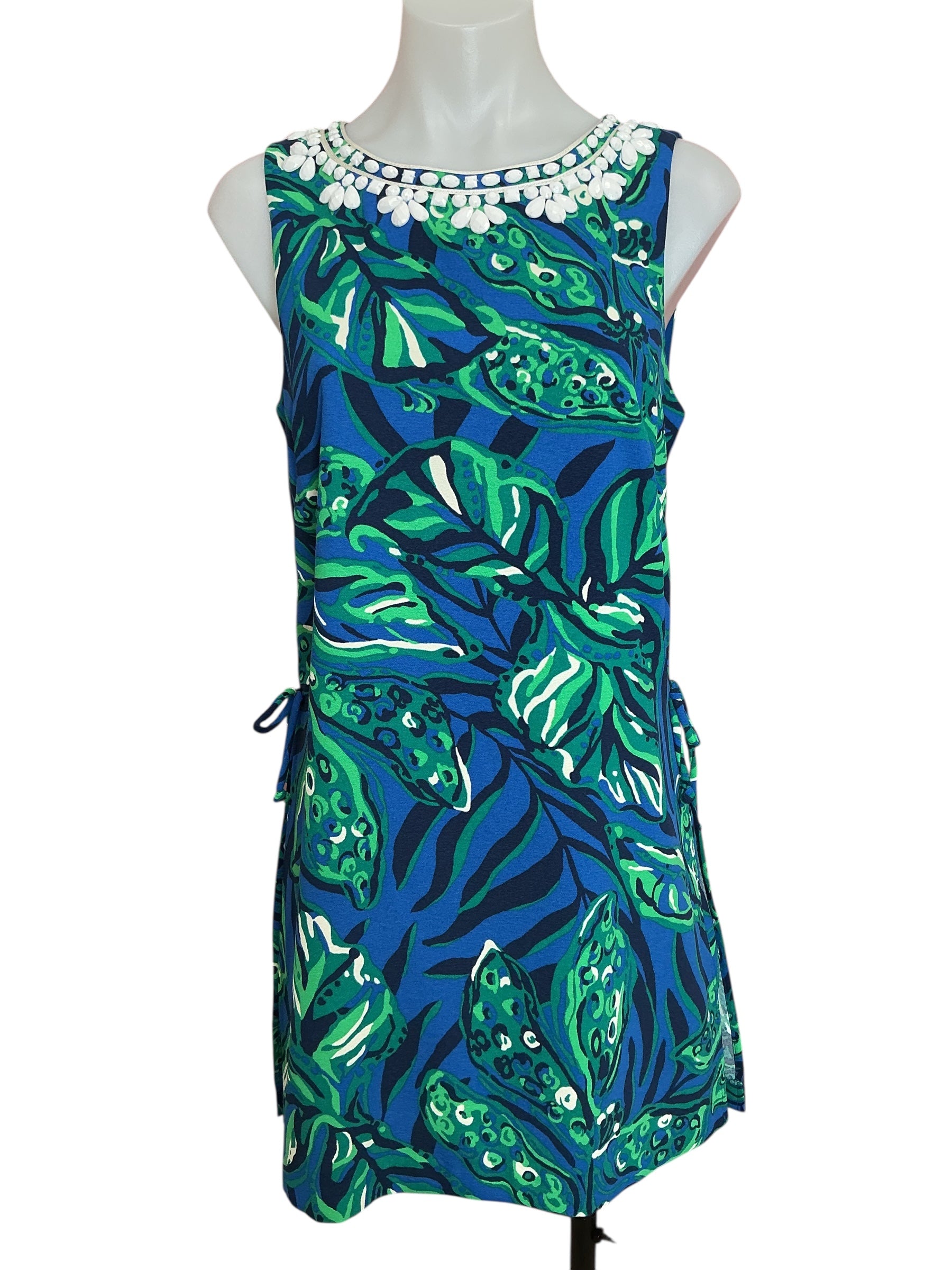 Lilly Pulitzer Donna Sleeveless Romper Indigo Breeze Shady Gators - Size 4