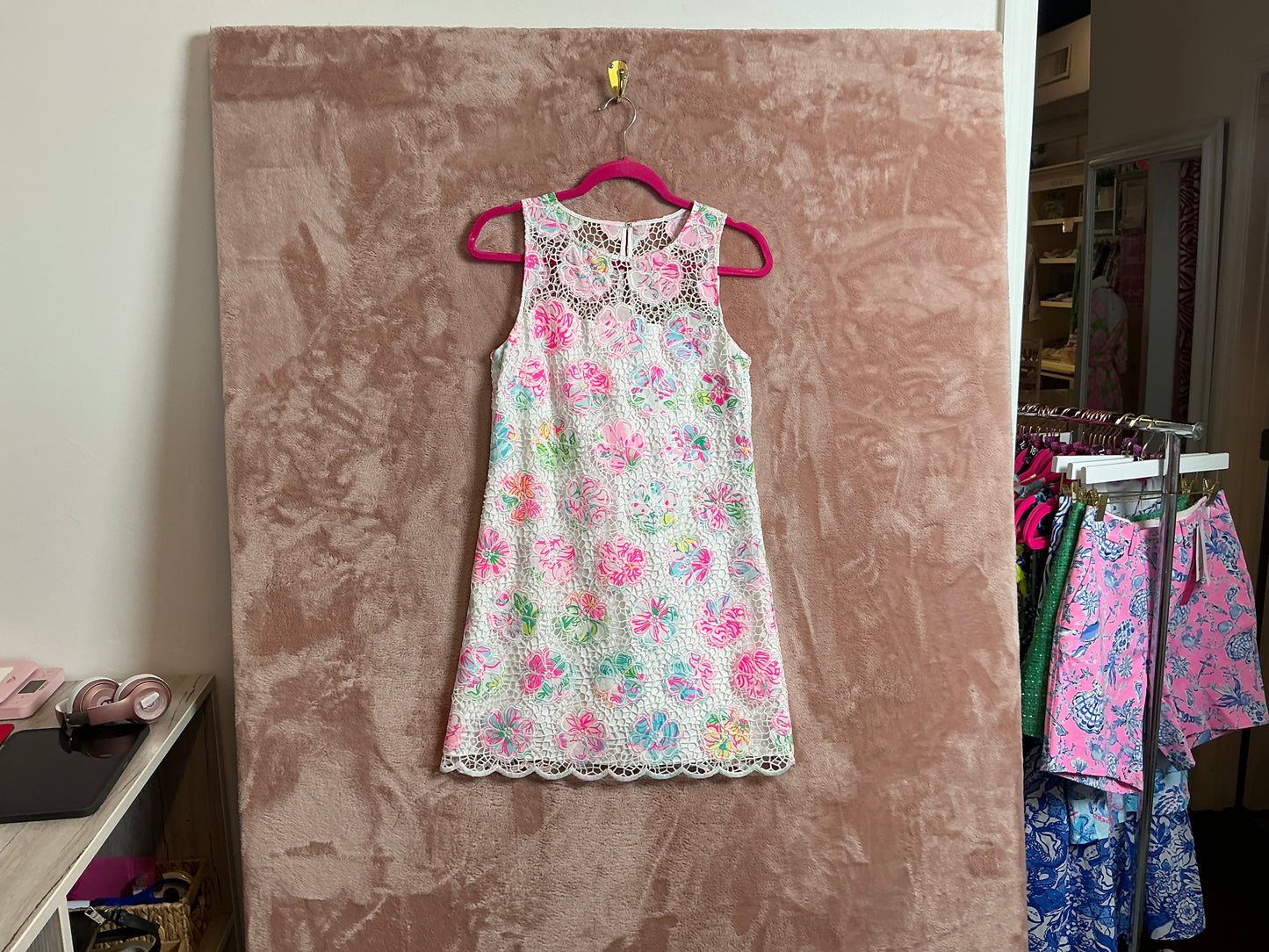 Lilly Pulitzer - NWT Vivia Romper multi paradise found print flower lace - Size 2