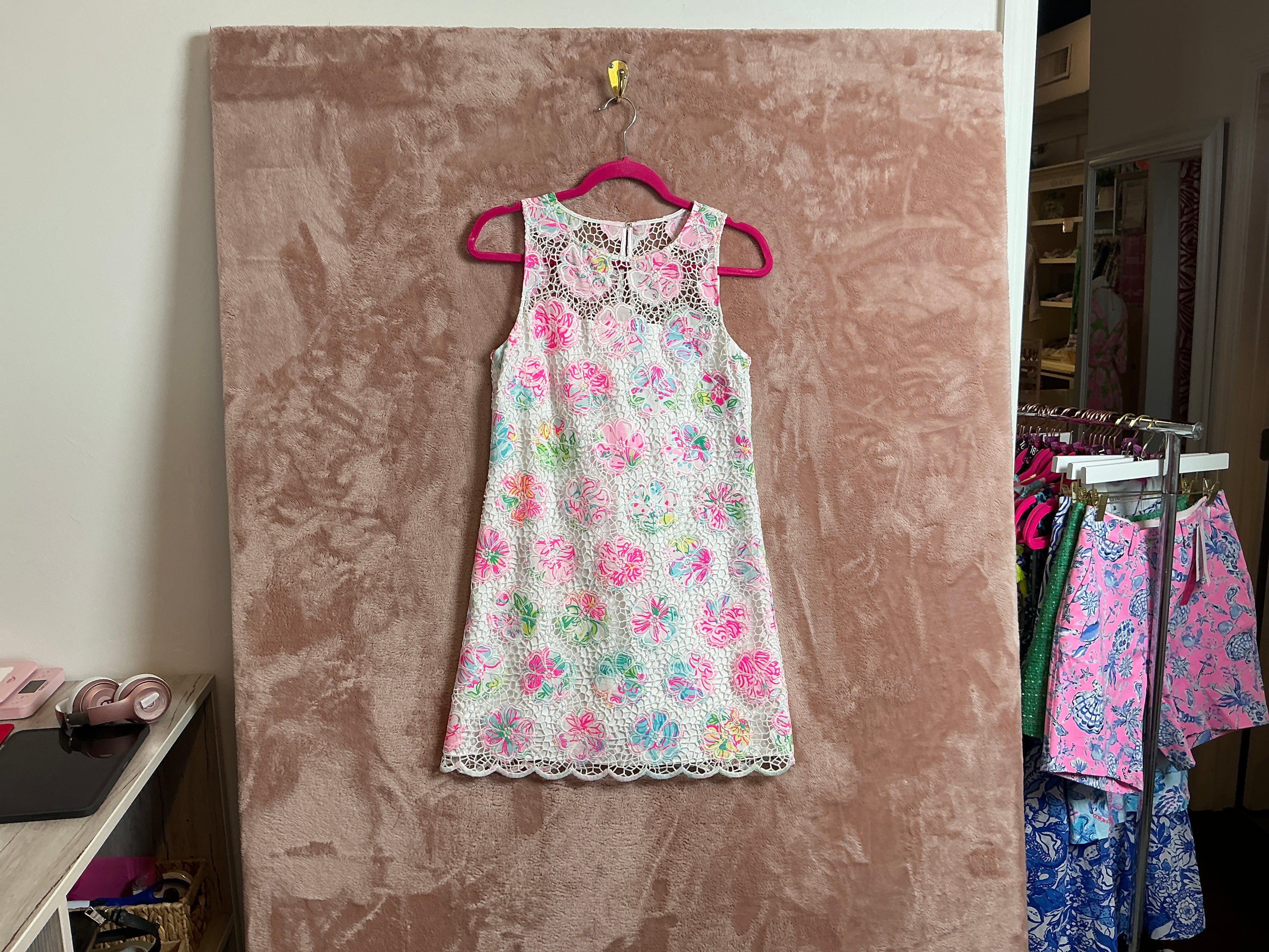 Lilly Pulitzer - NWT Vivia Romper multi paradise found print flower lace - Size 2