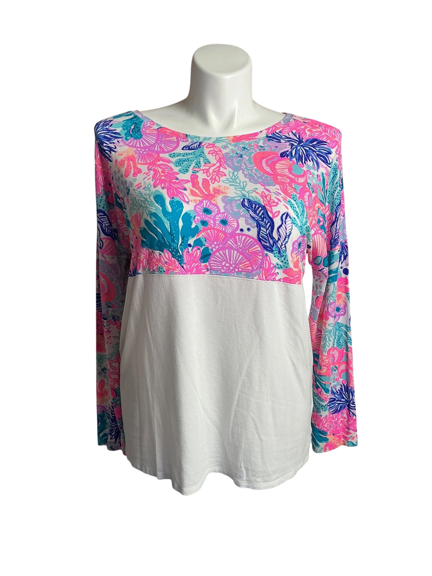 Lilly Pulitzer Finn Top Seaside Carnivale - Size XL